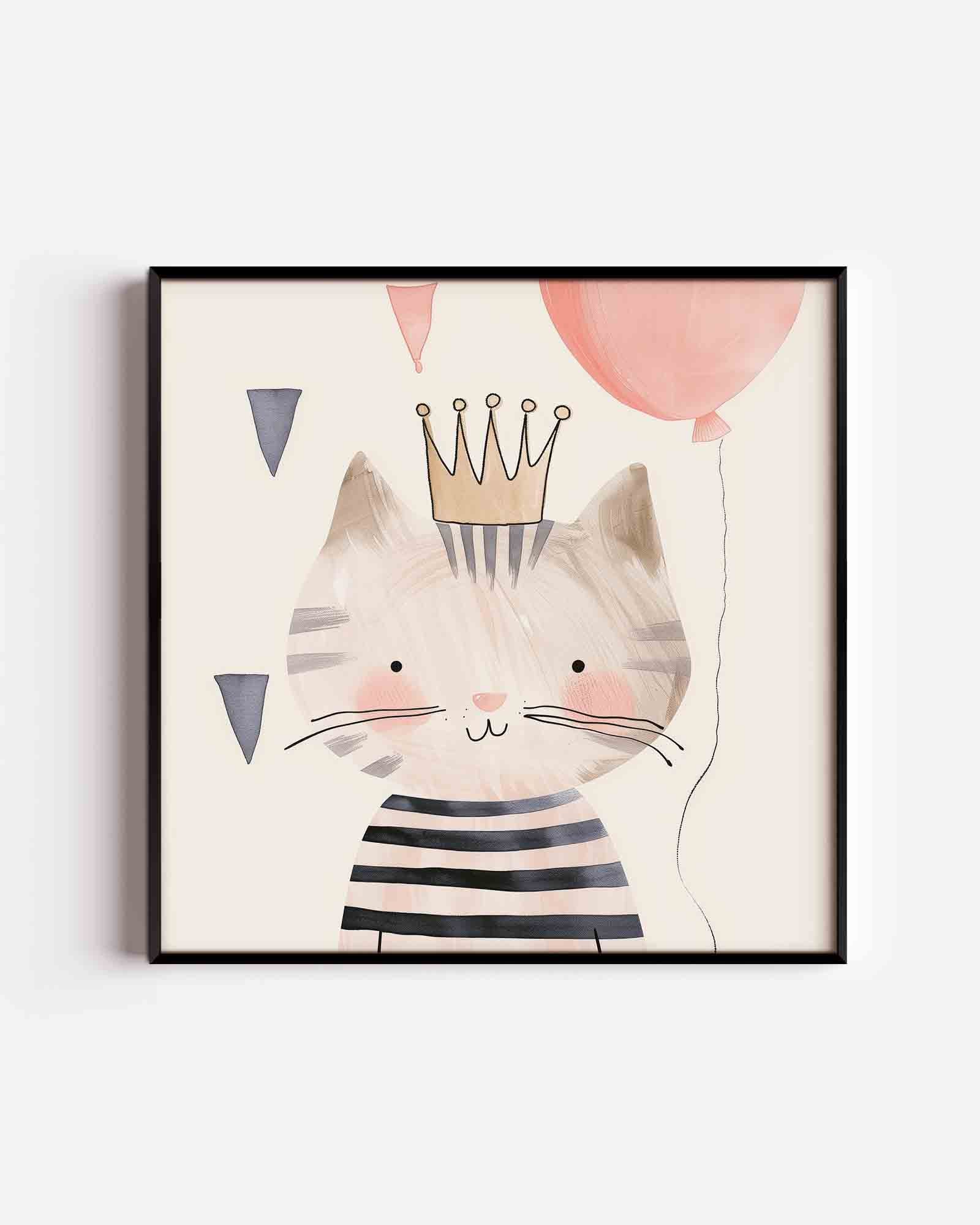 Kat met kroon Poster
