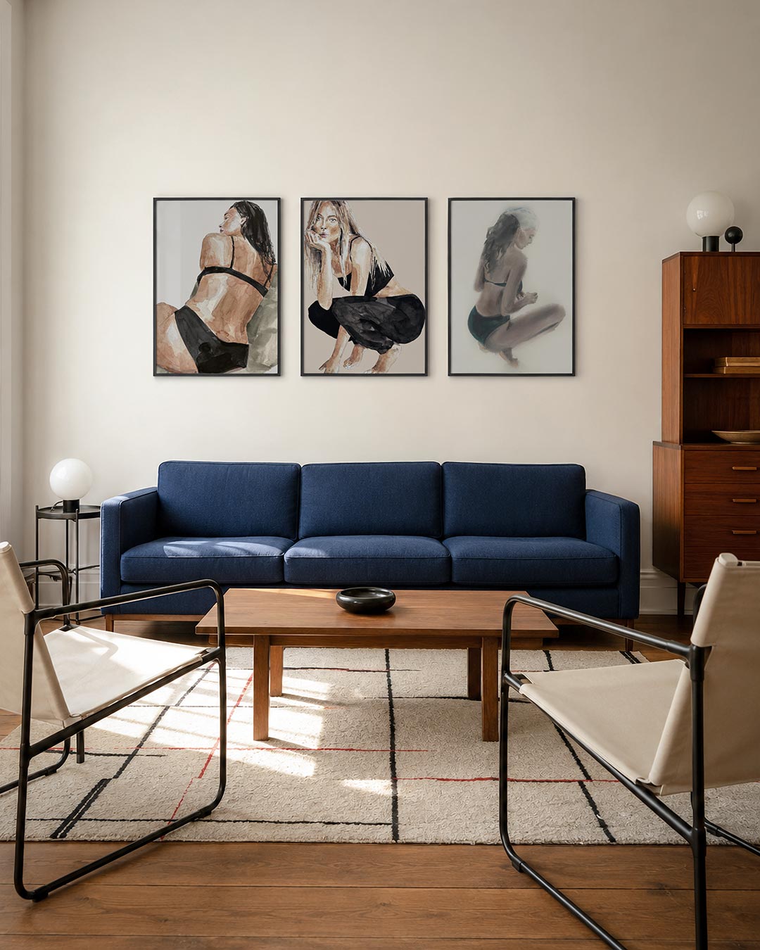 Zachte lijnenspel Posterset