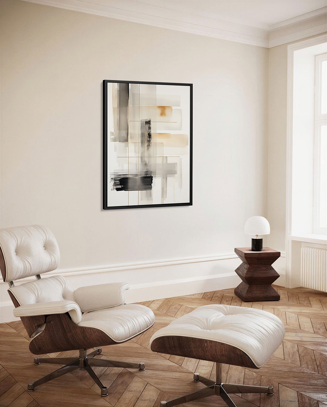 Geometrische lagen Kunstwerk