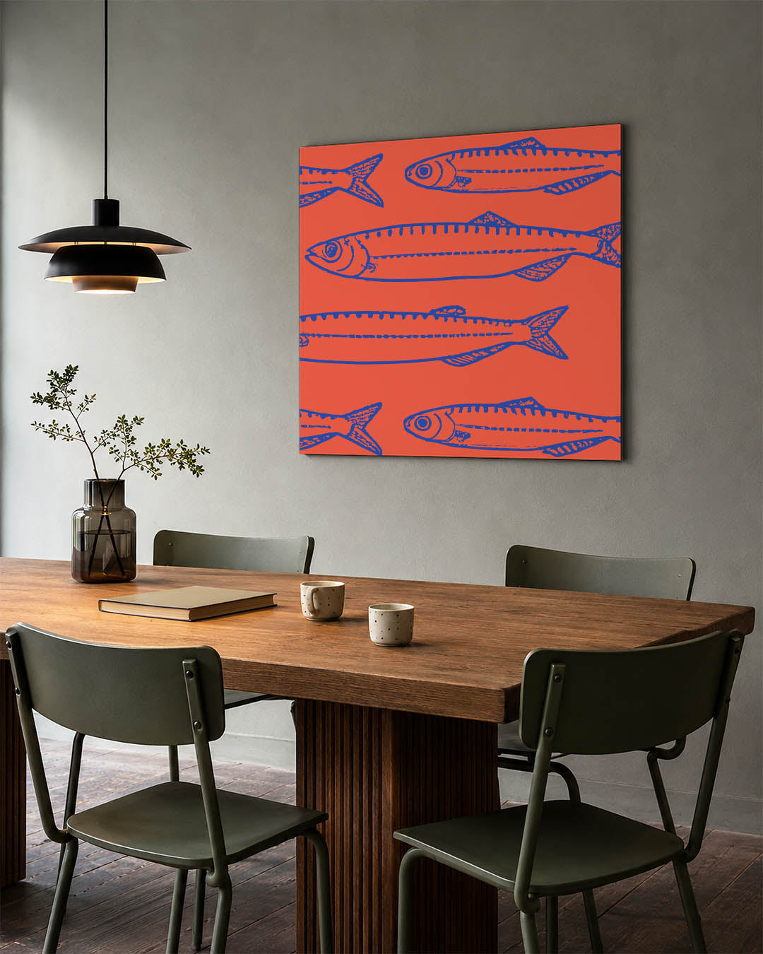 Vissenpatroon Kunstwerk