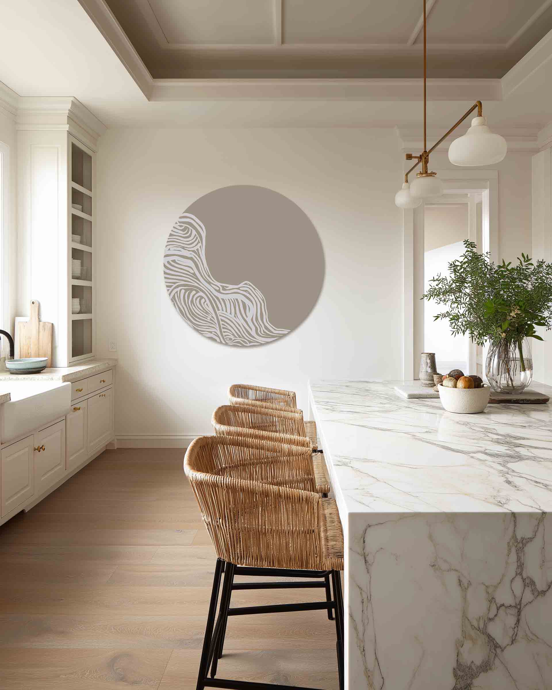 Organische lijnen Muurcirkel