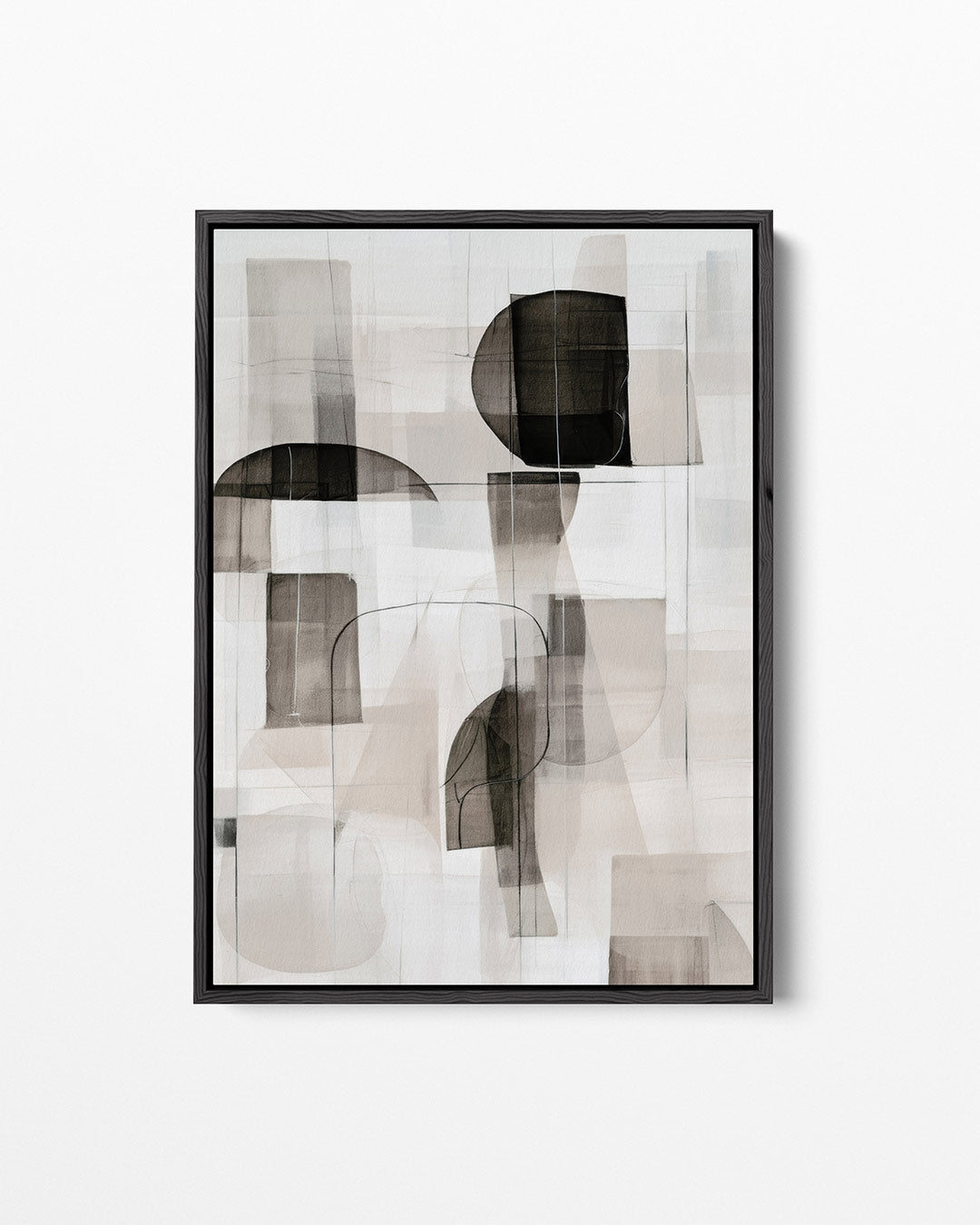 Geometrische vormen compositie Kunstwerk