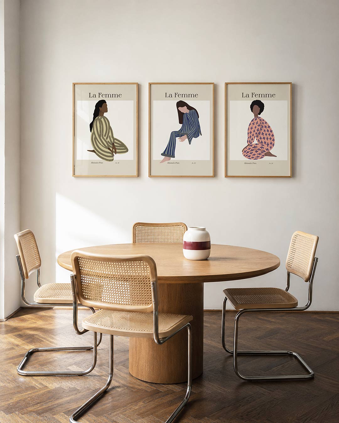 Gestreepte vormen Posterset