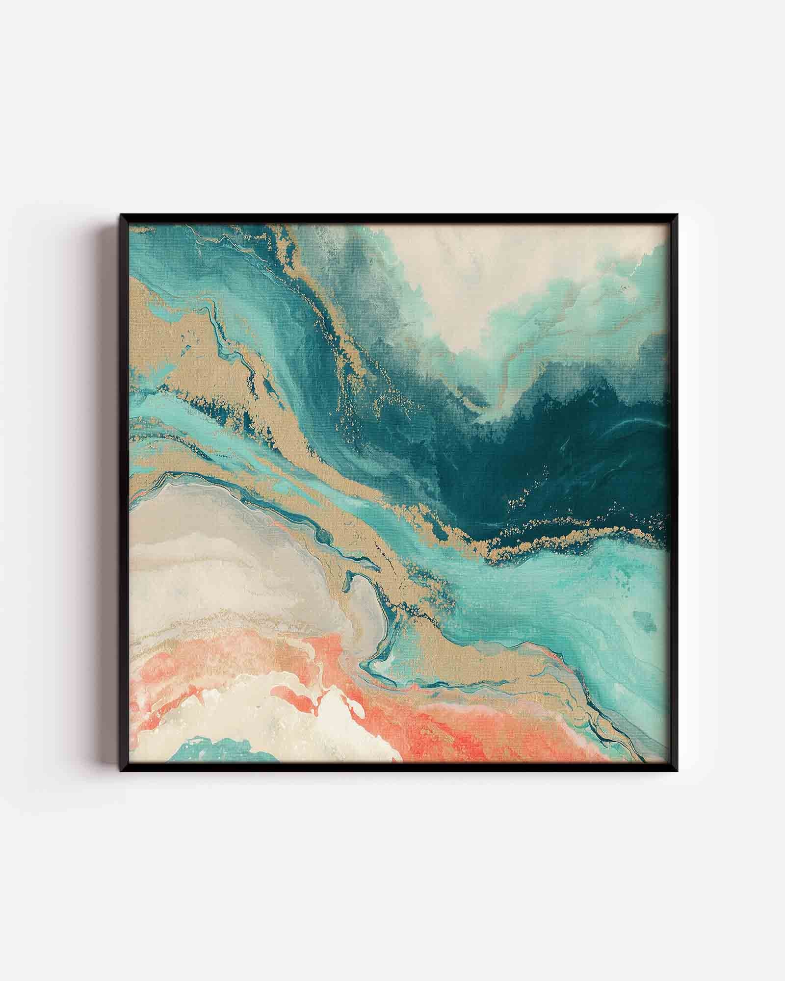 Abstracte golven Poster