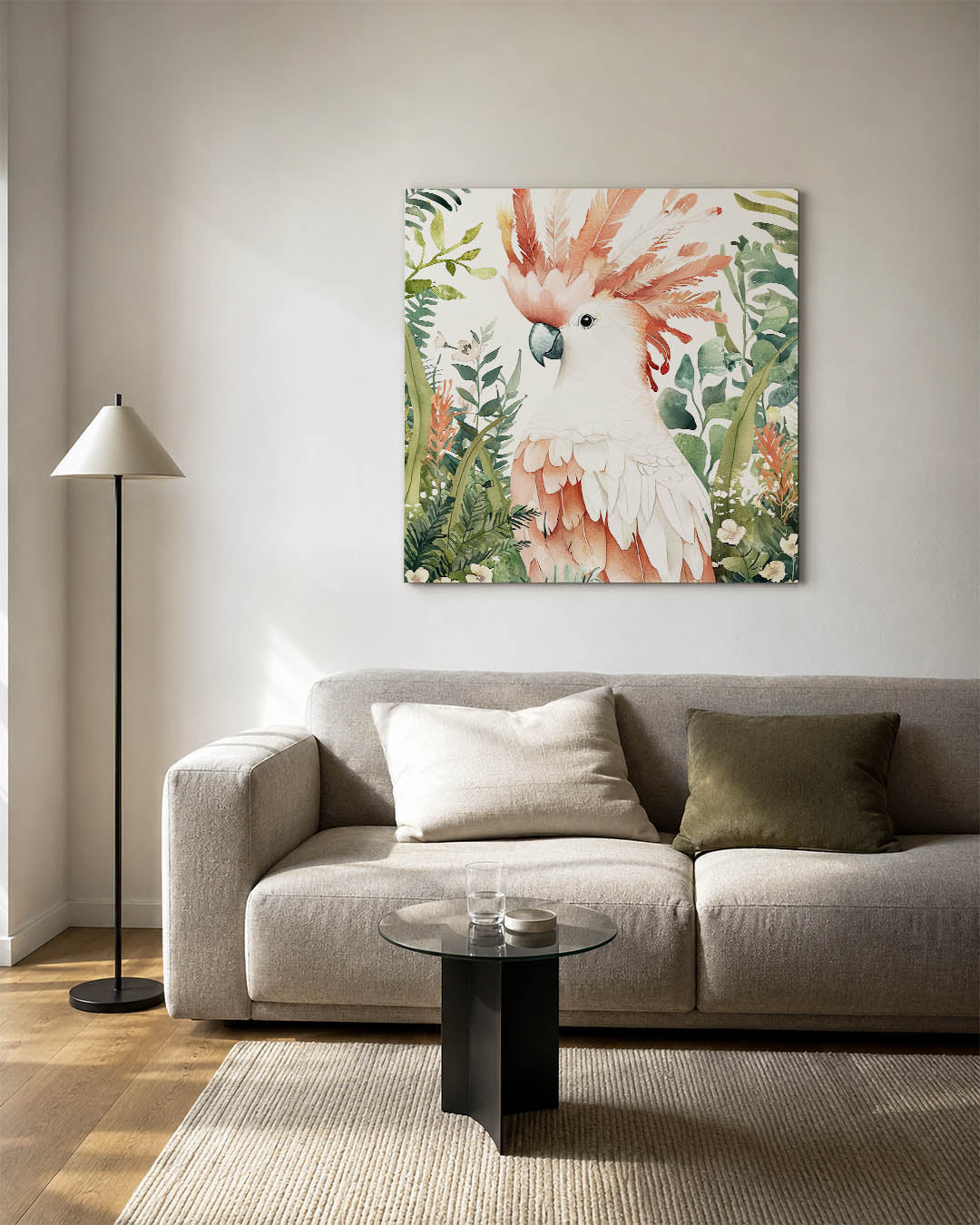 Vrolijke papegaai Kunstwerk
