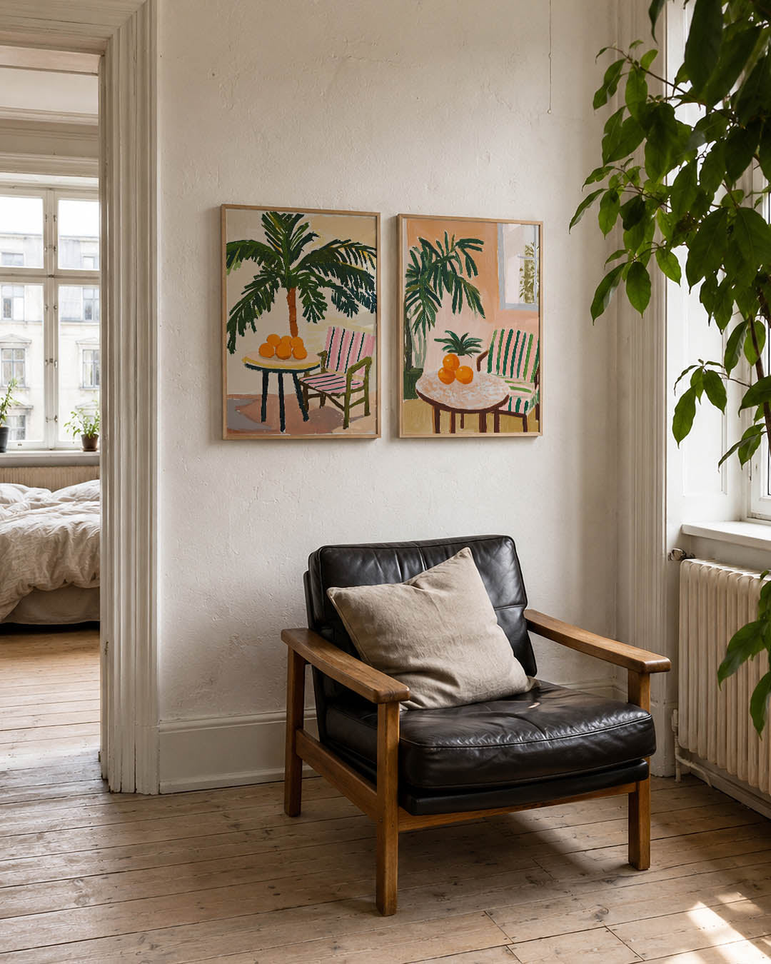 Tropische zomerhoek Posterset