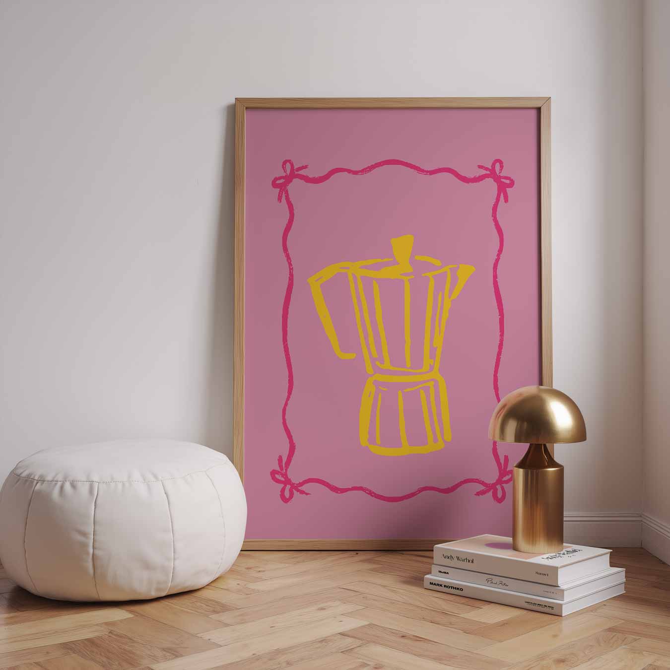 Retro Koffieliefde Poster-WallArtistic