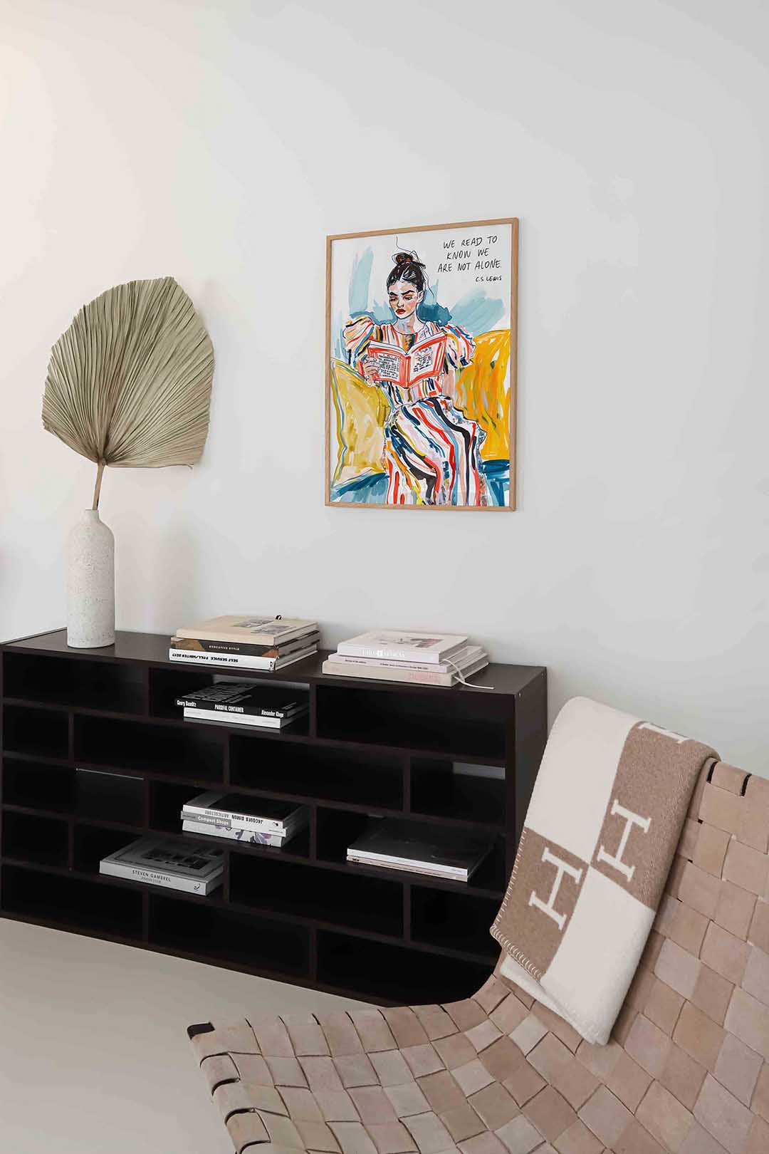 Lezende vrouw Poster