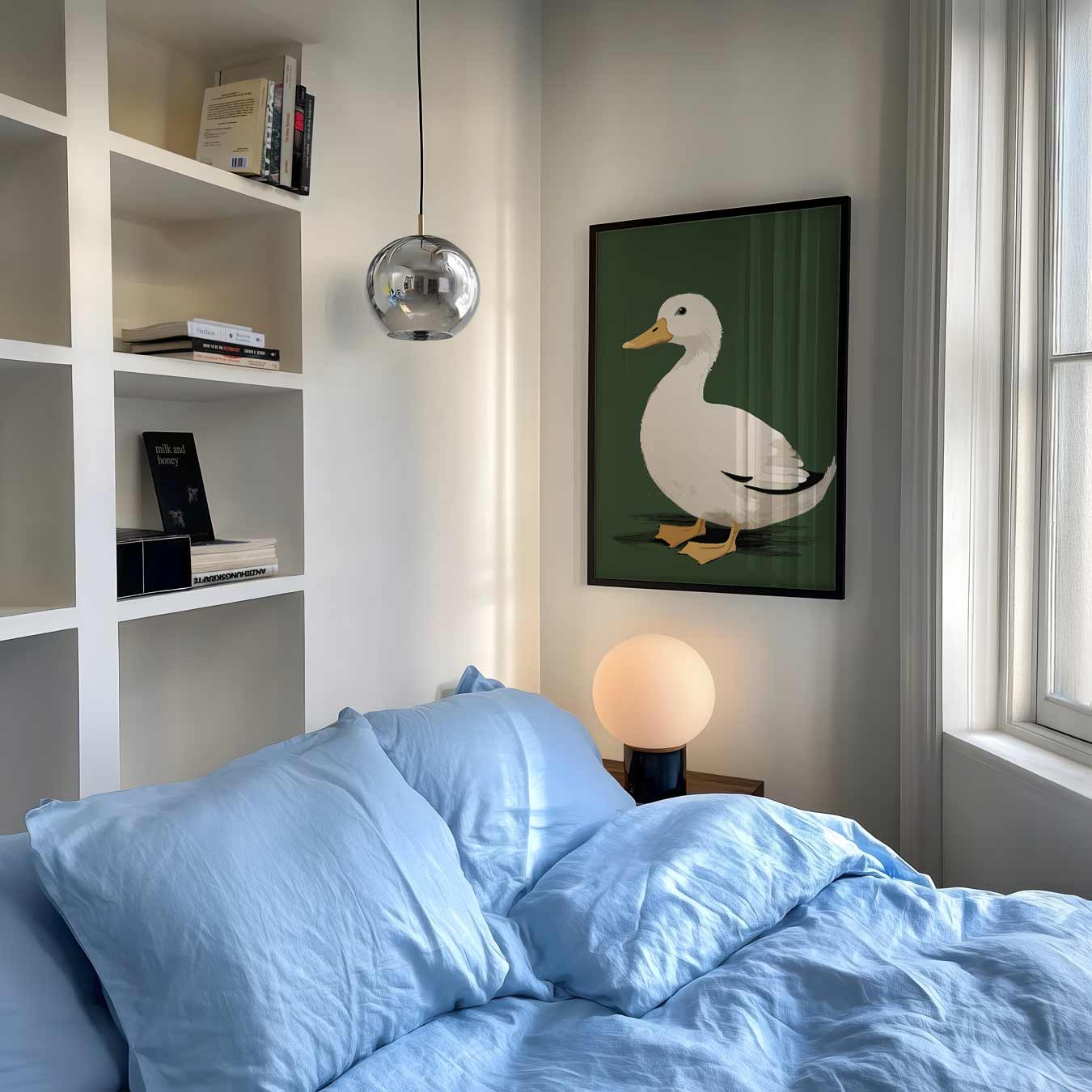 Schattige Eenden Illustratie Poster-WallArtistic