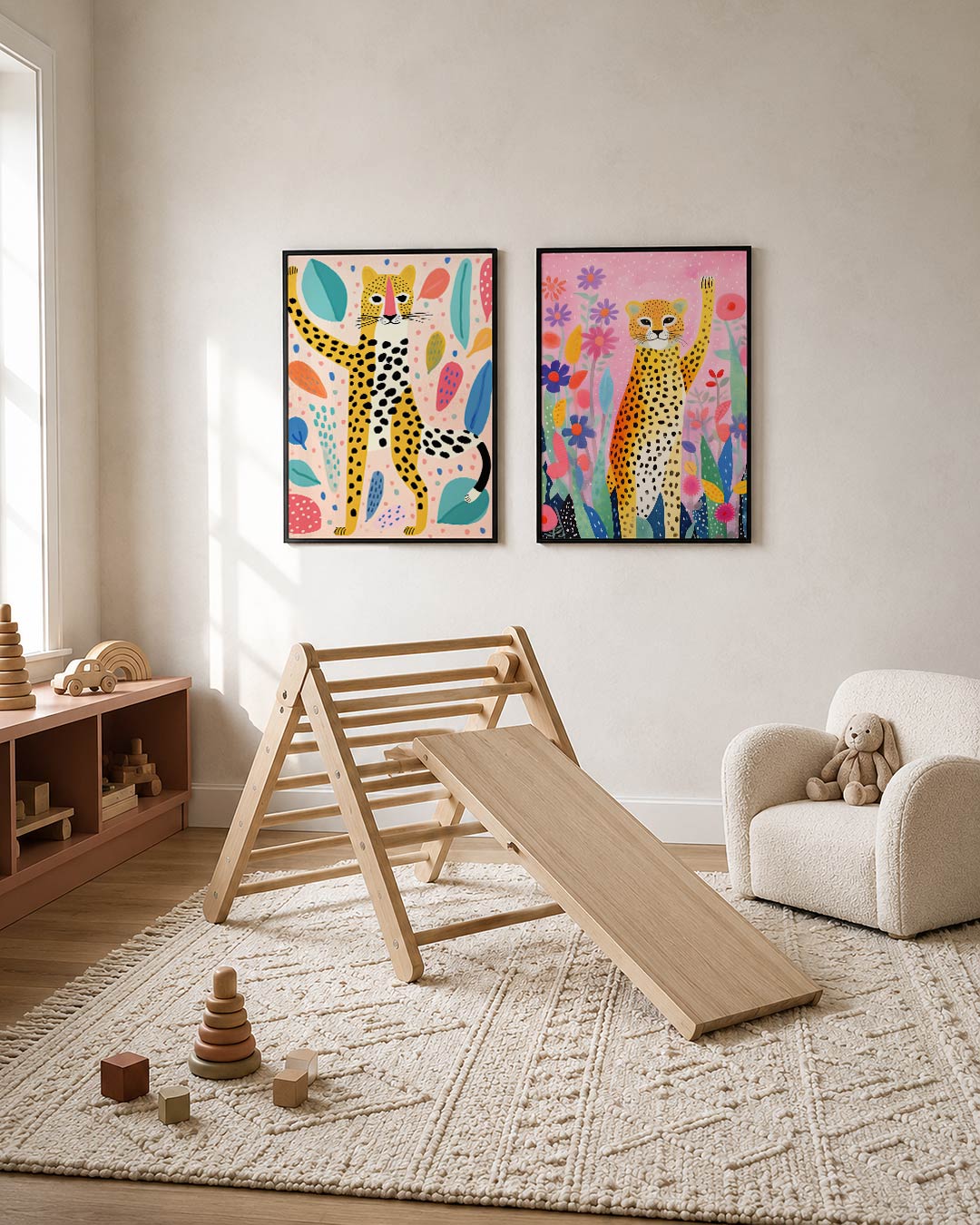 Vrolijke dierenfiguur Posterset