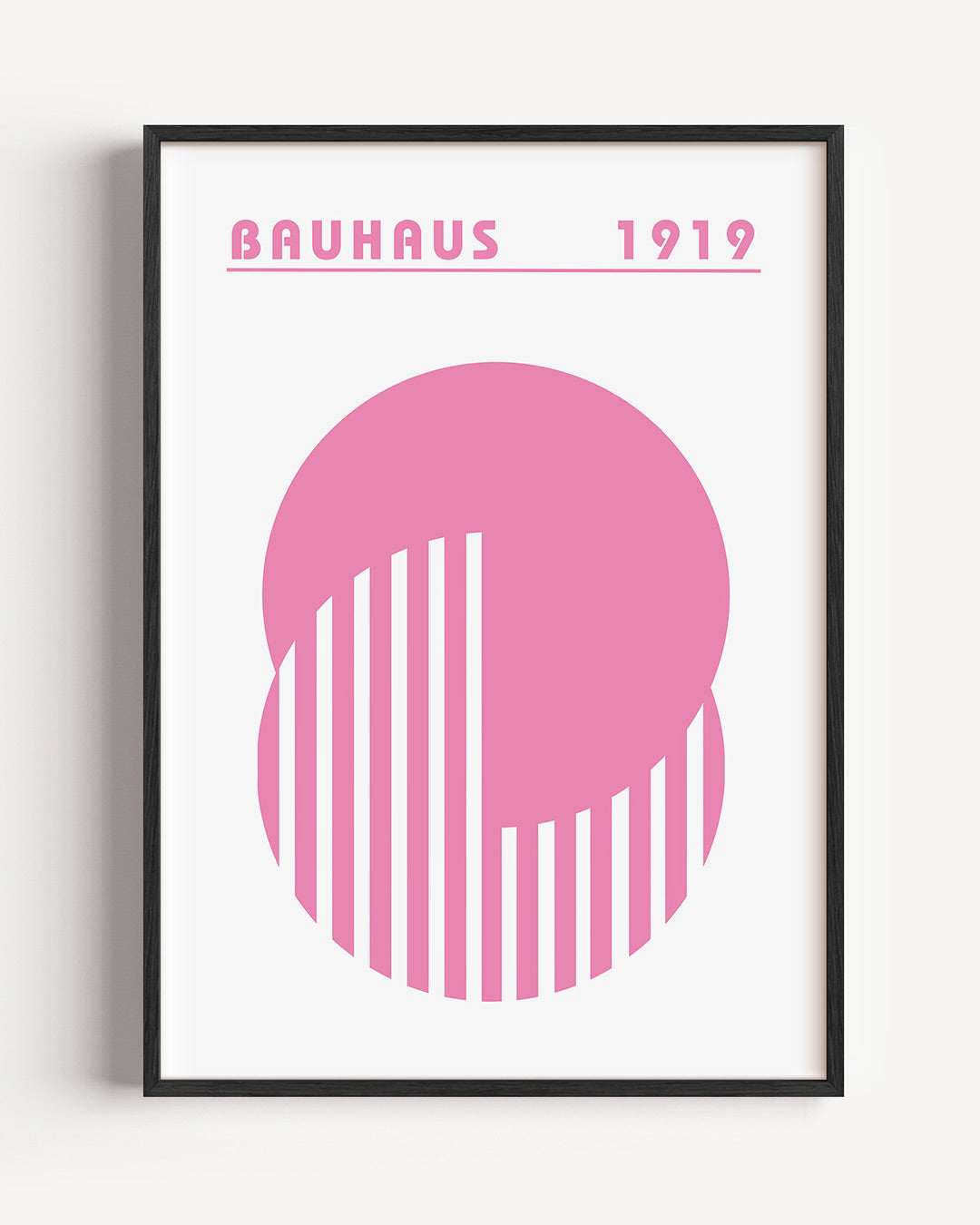 Roze cirkelpatronen Poster