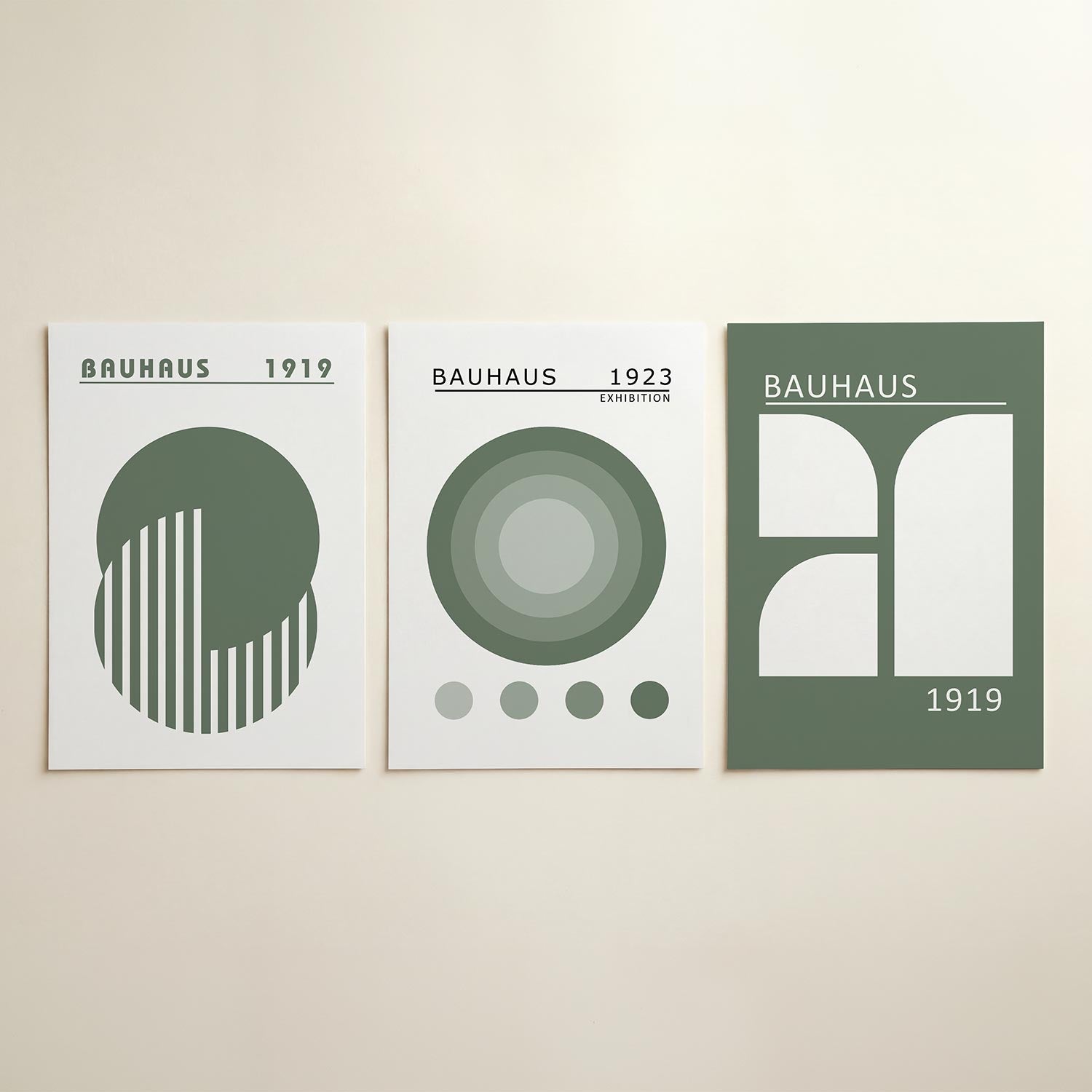 Cirkel en strepen Posterset
