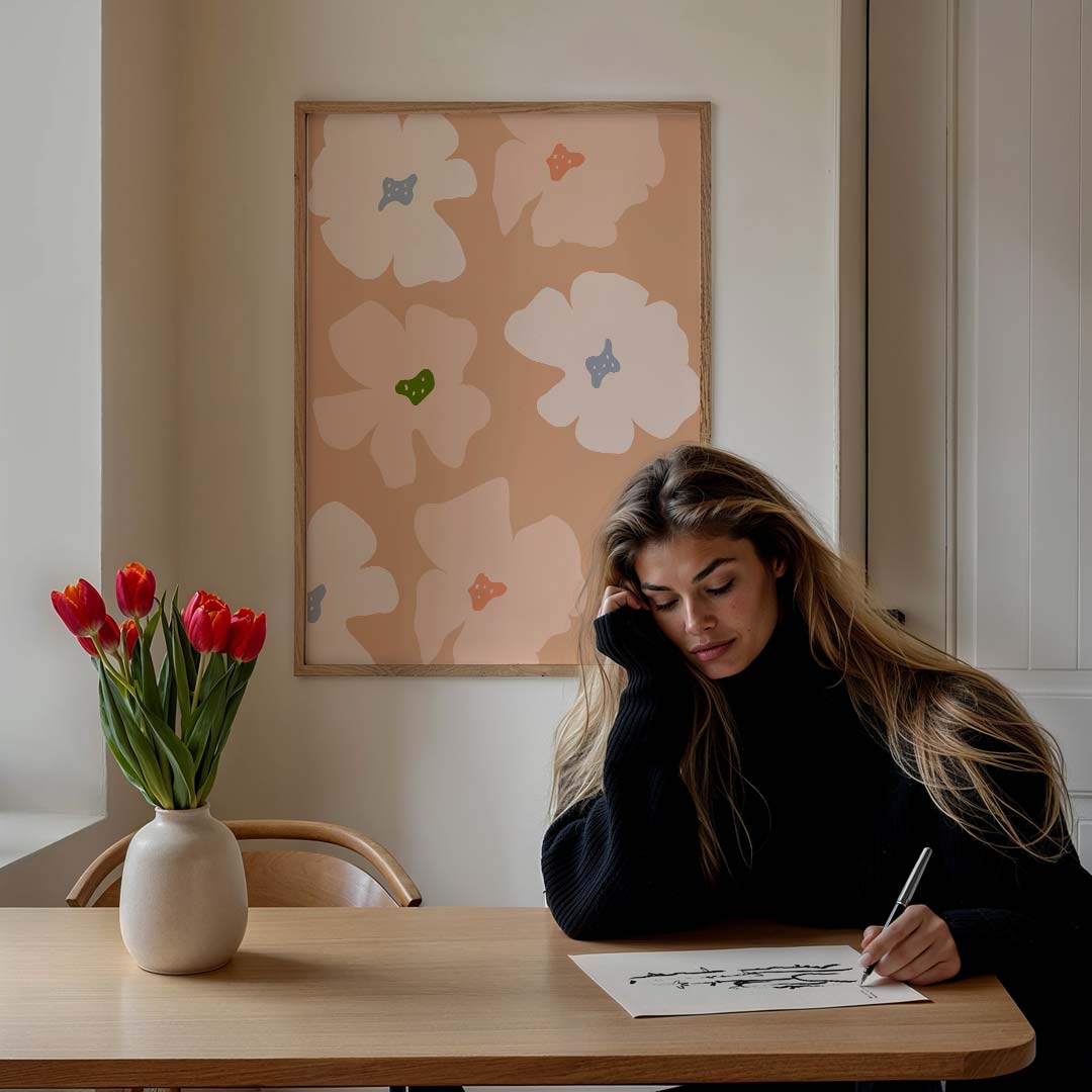 Bloemenparadijs Poster-WallArtistic