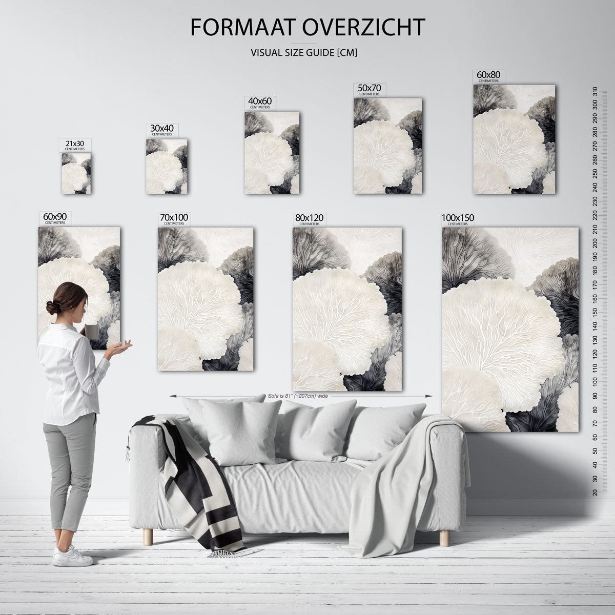 Organische vormen Poster