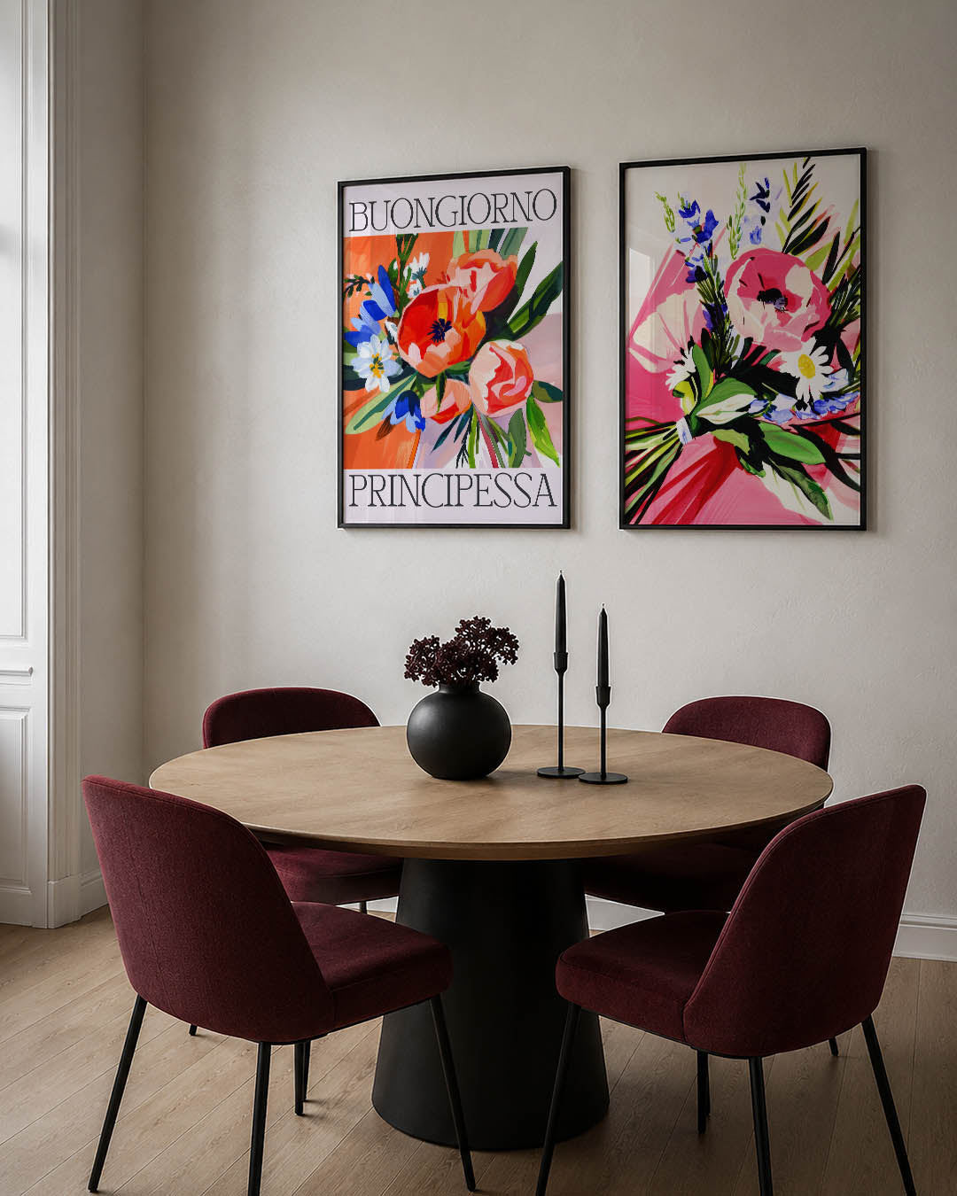 Bloemrijke kleurenpracht Posterset