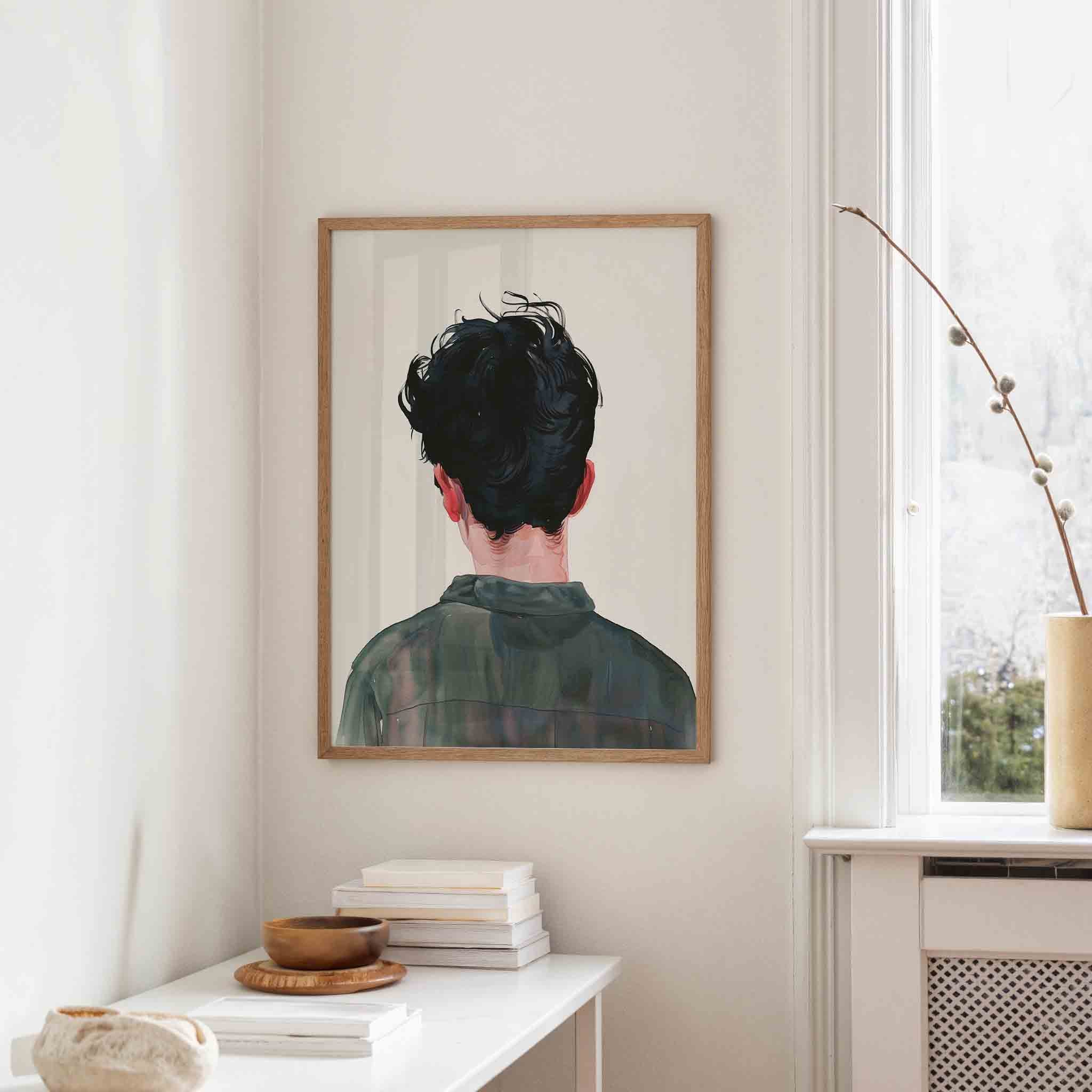 Achterkant van persoon Poster