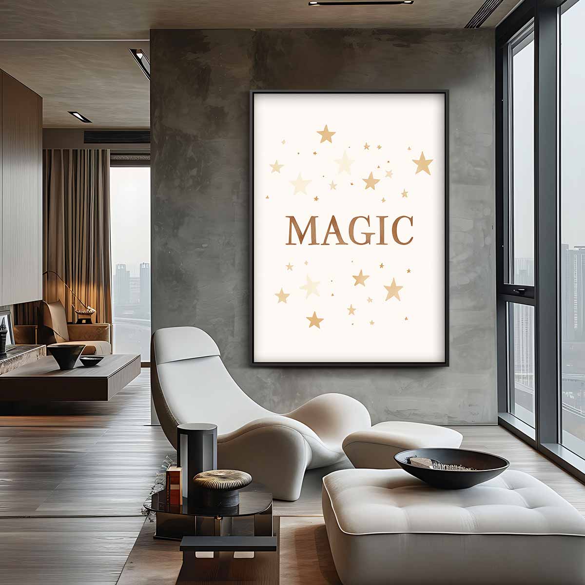 Magische Sterrenprint Kunstwerk-canvas-dibond-plexiglas-wanddecoratie-WallArtistic