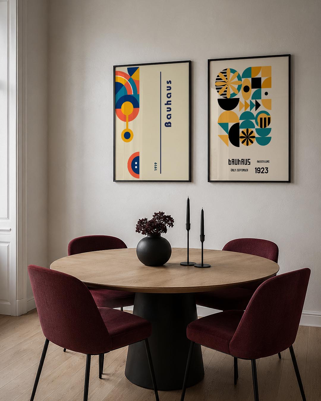 Vorm en kleurenspel Posterset