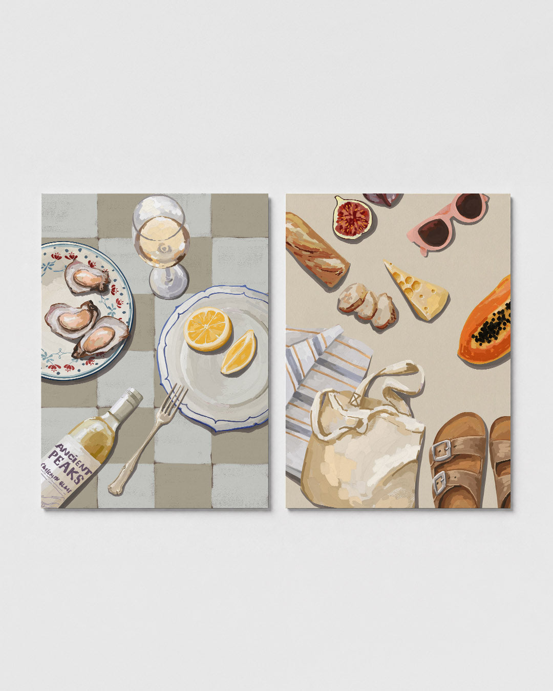Eettafel compositie Posterset