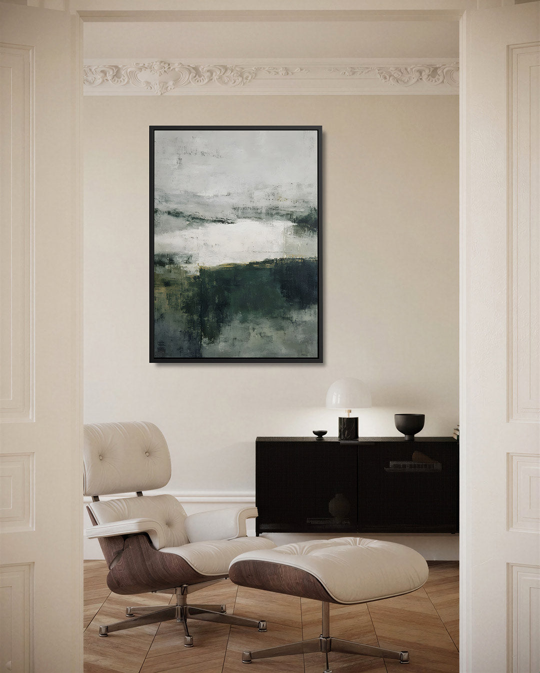 Vervagende landschapstinten Kunstwerk