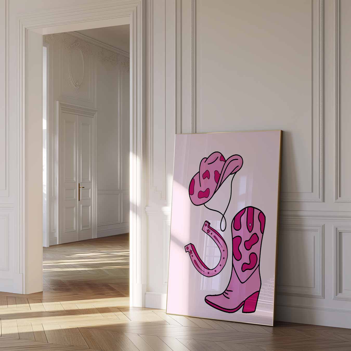Stoere Western Stijl Poster-WallArtistic