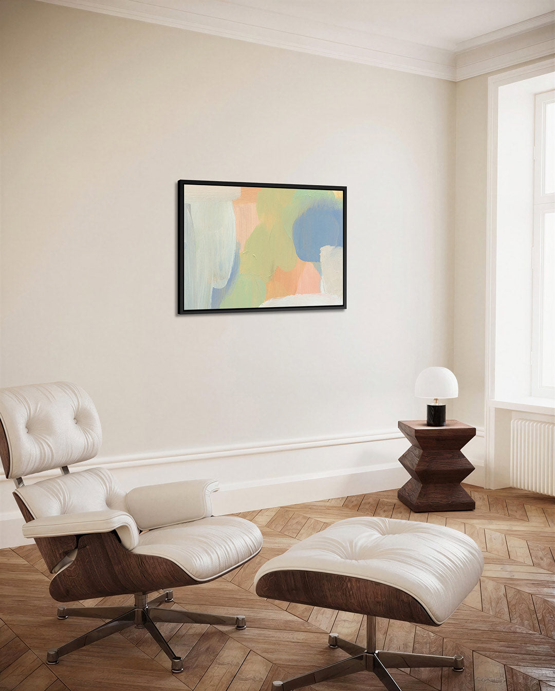 Kleurrijke vegen compositie Kunstwerk