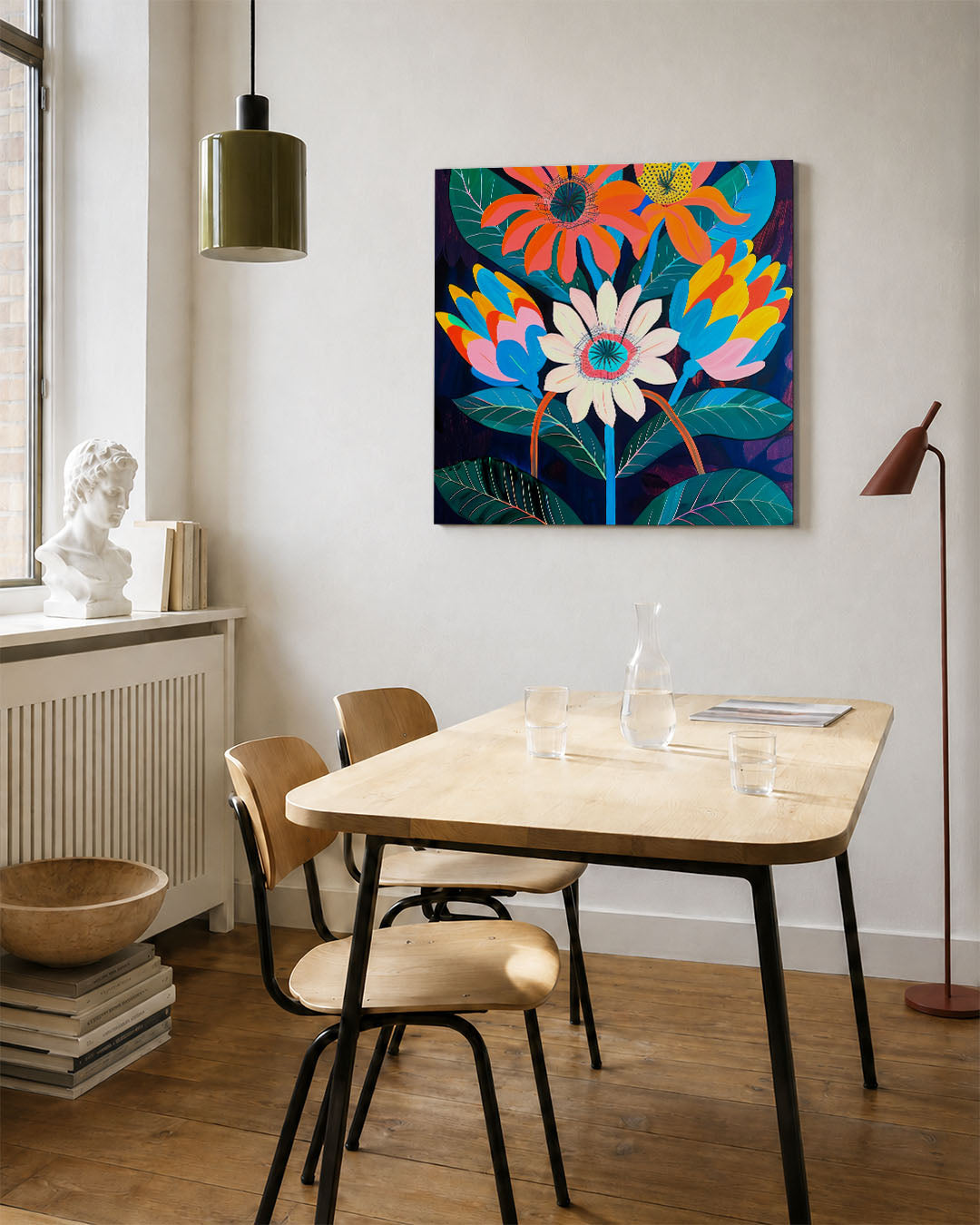 Bloemrijke kleurenpracht Kunstwerk