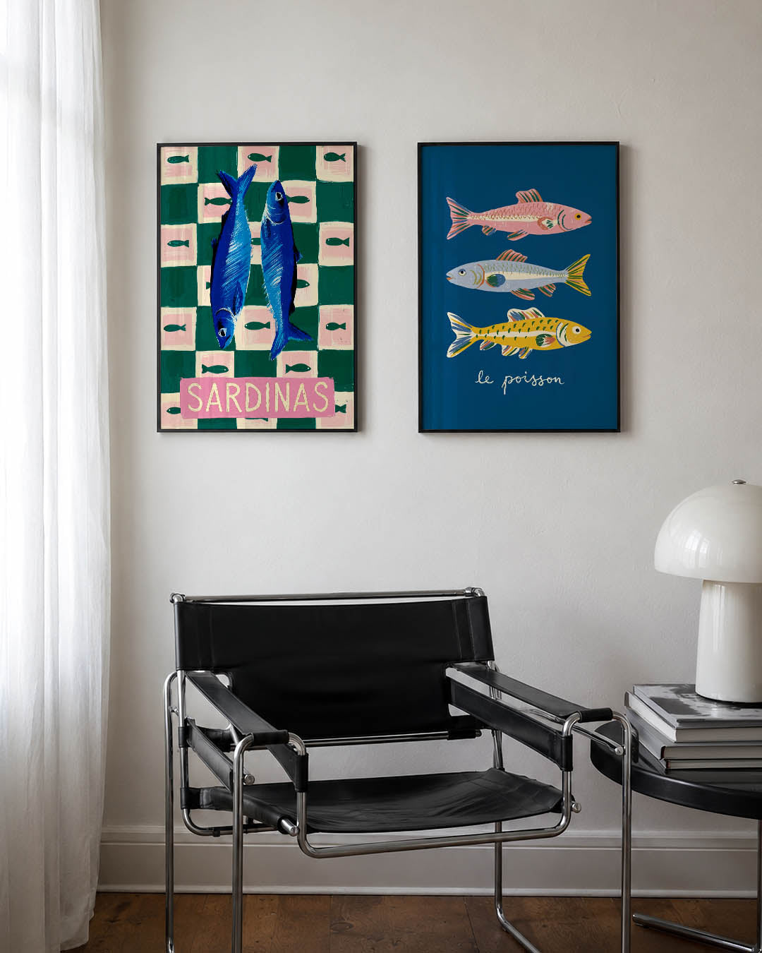 Vissen en patronen Posterset
