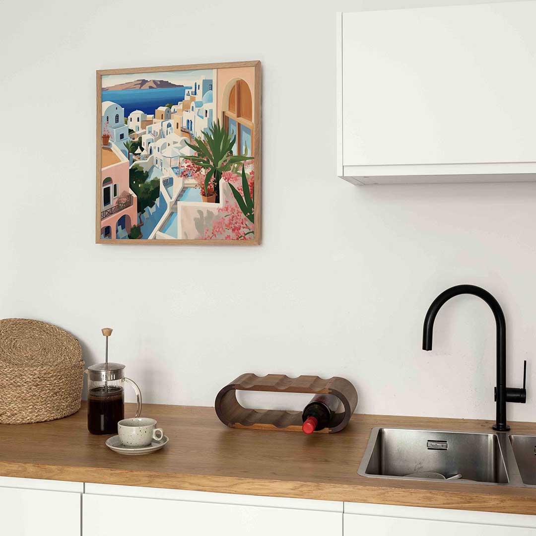 Mediterrane huizen Poster
