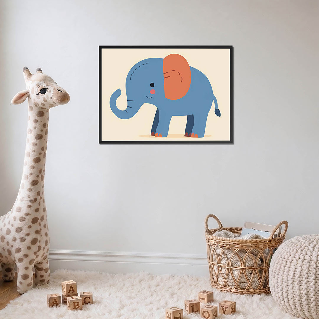 Speelse olifant illustratie Kunstwerk