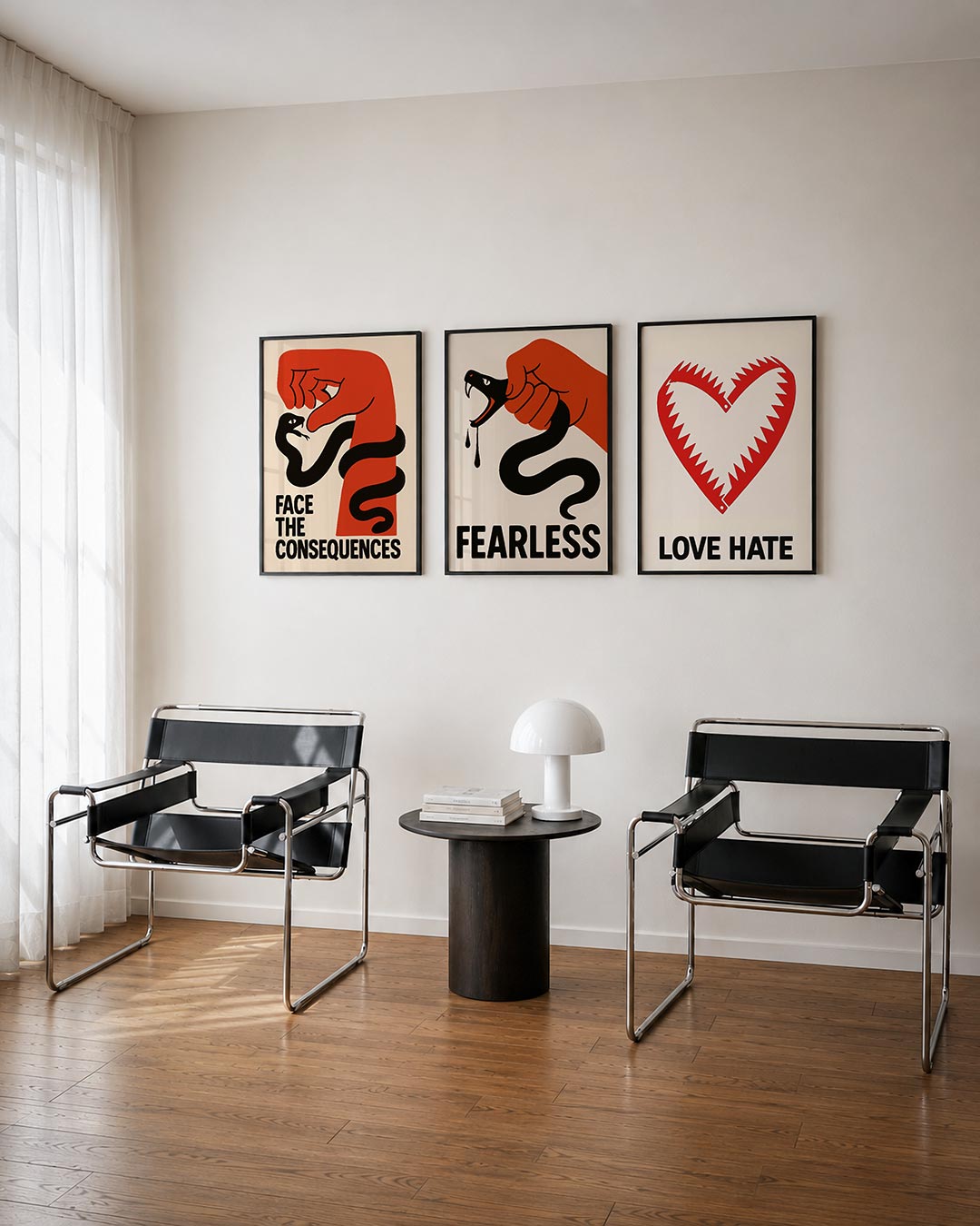 Krachtige confrontatie Posterset