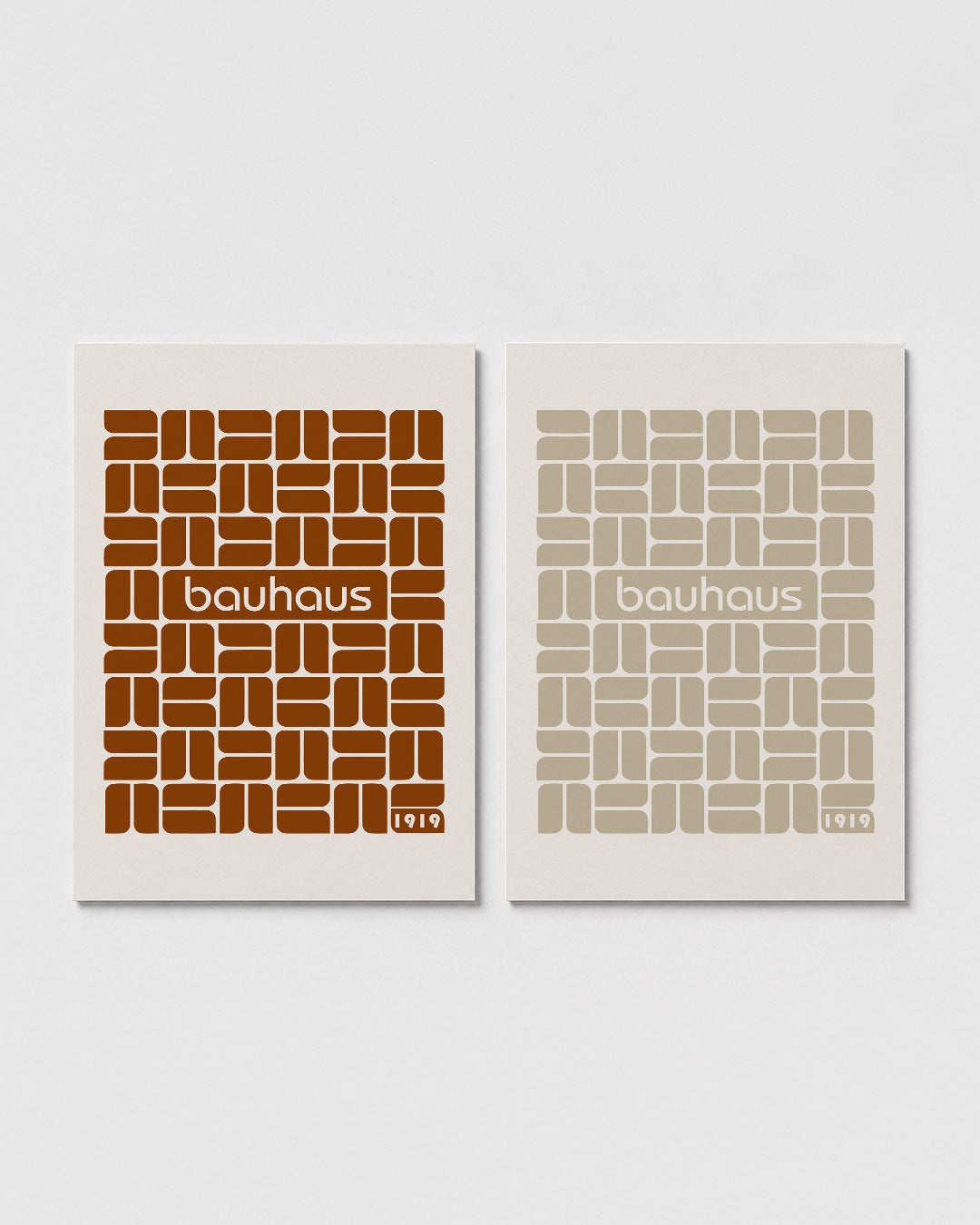 Vormritme en kleur Posterset