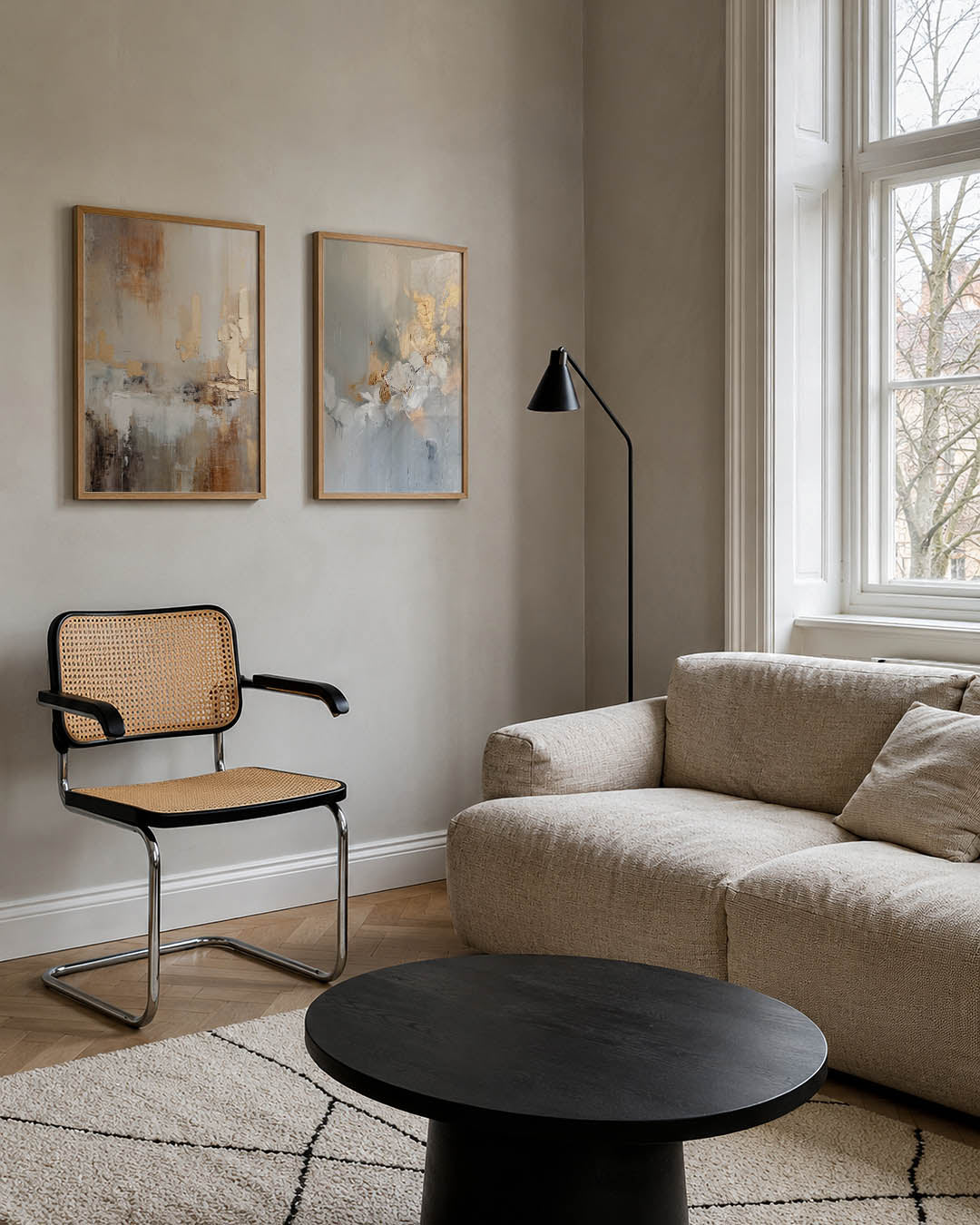 Textuur en gloed Posterset