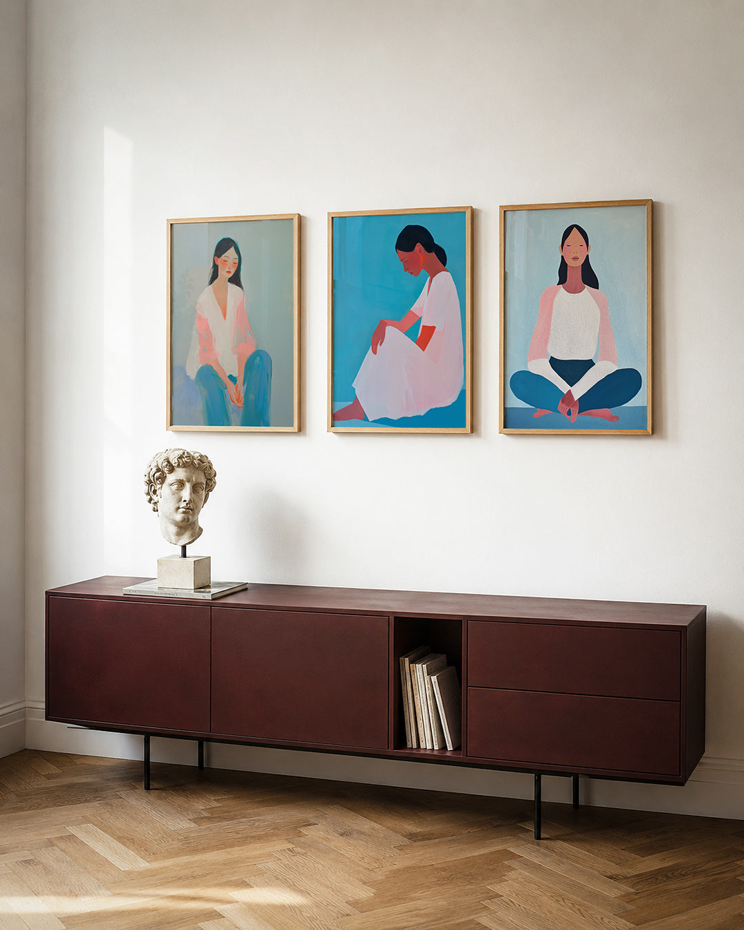 Zachte kleurvlakken Posterset
