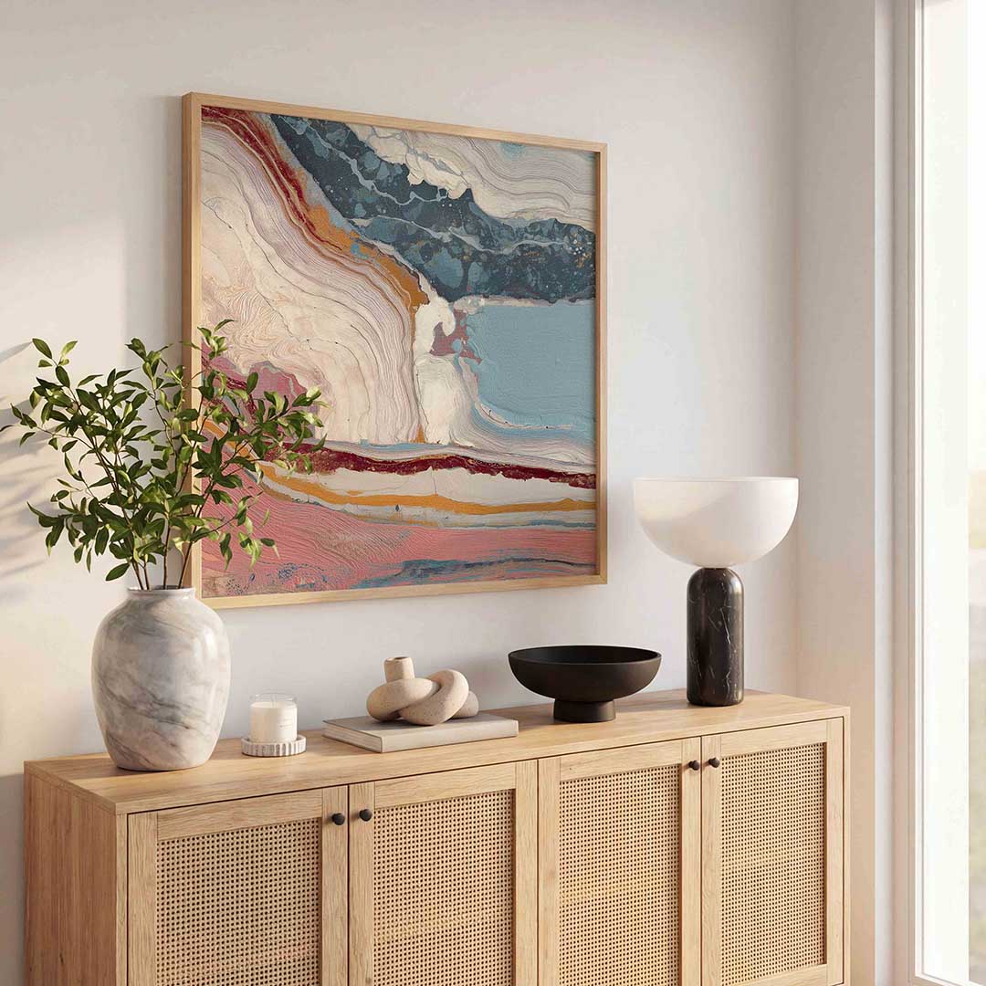 Abstracte lagen Poster