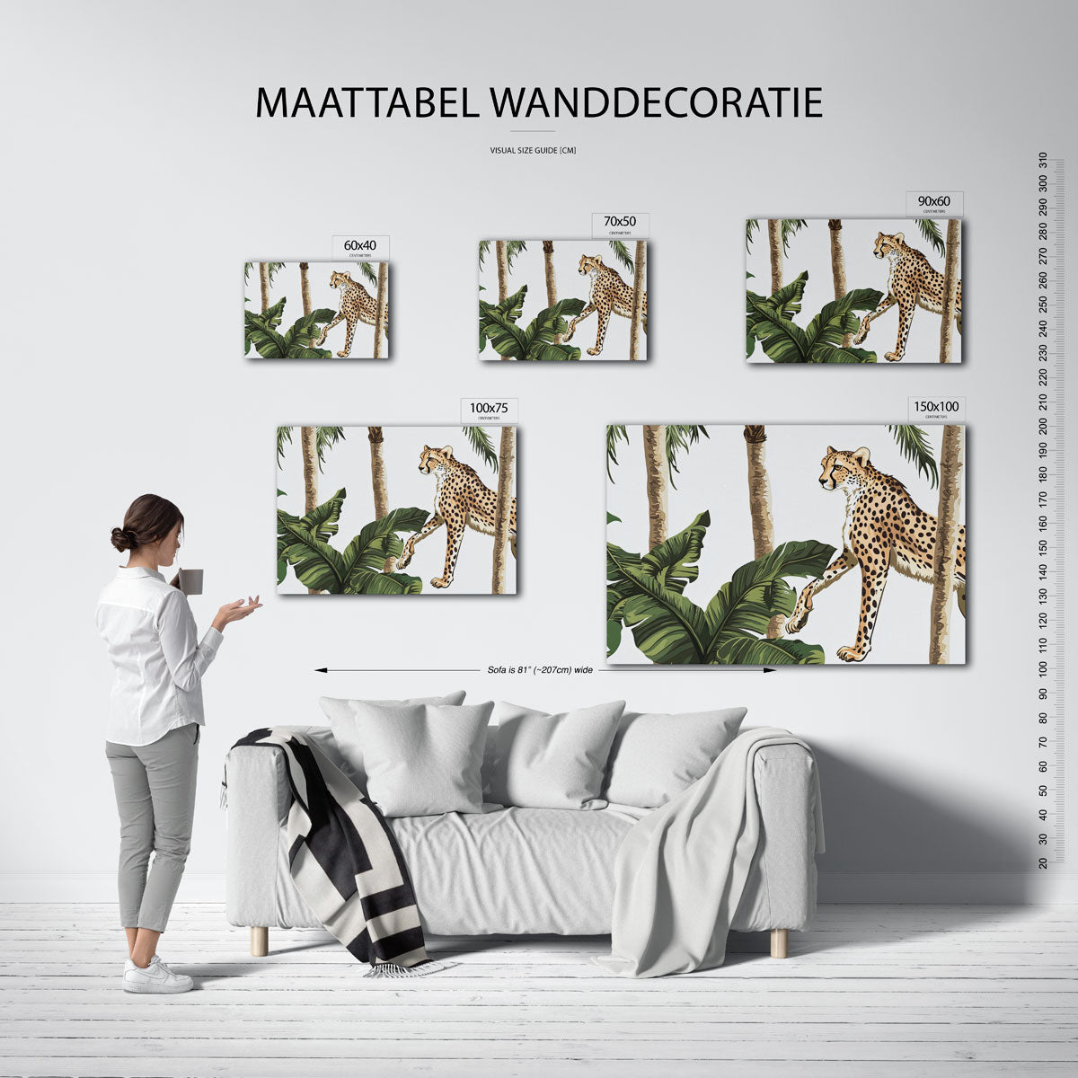Jungle scène Kunstwerk