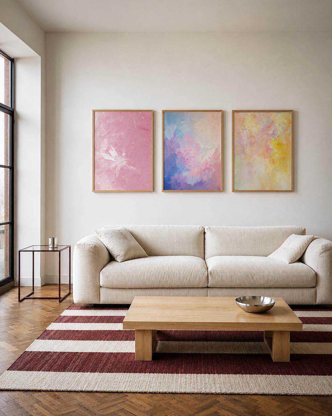 Roze vegen Posterset