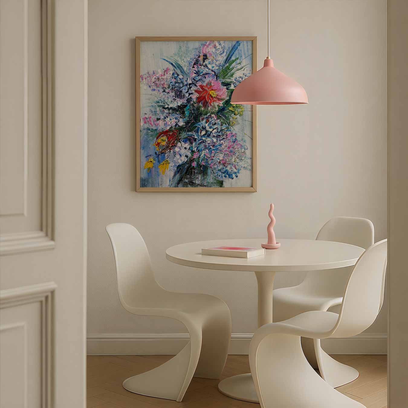 Bloemrijke Expressie Poster-WallArtistic