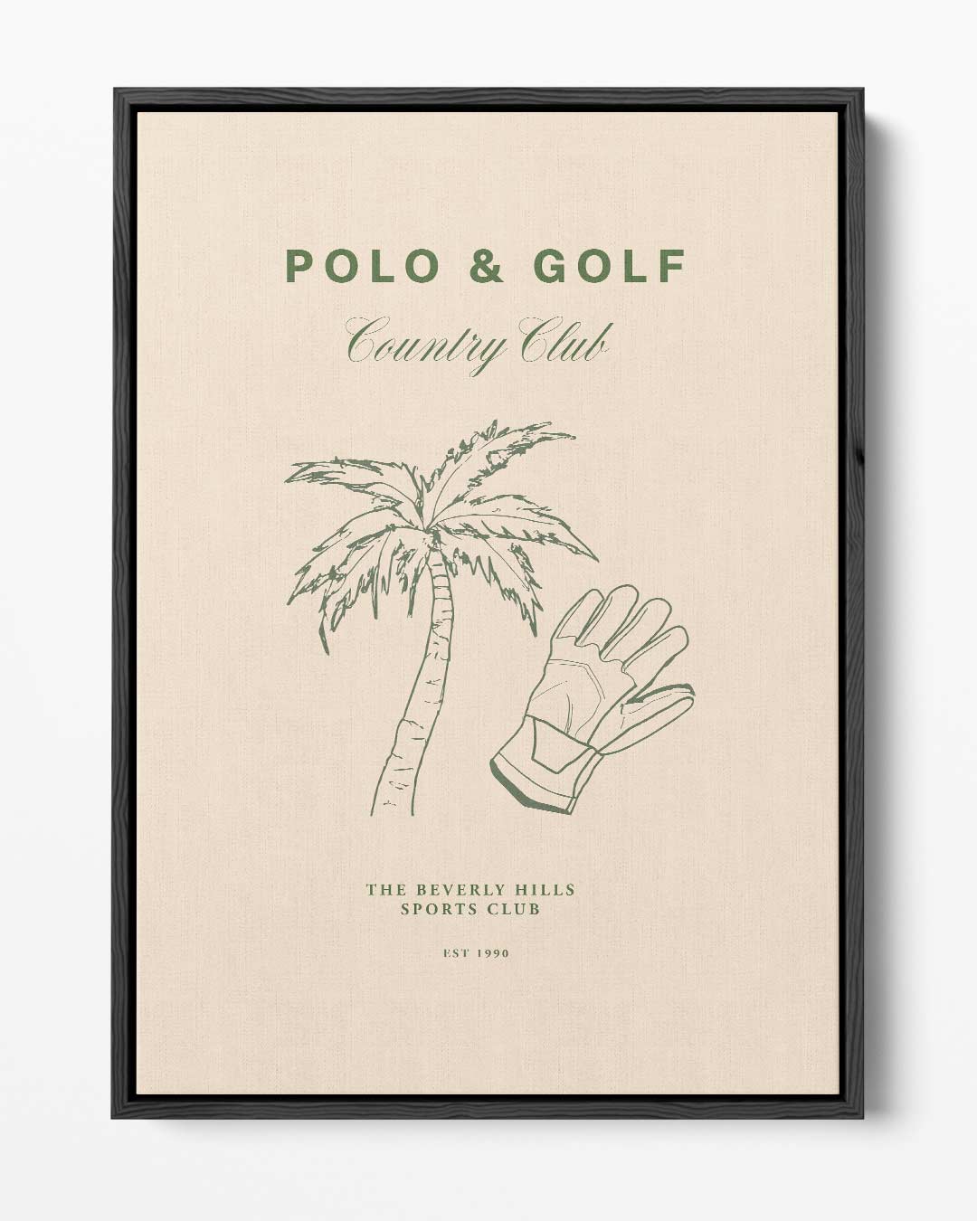 Stijlvolle Palm en Handschoen Poster