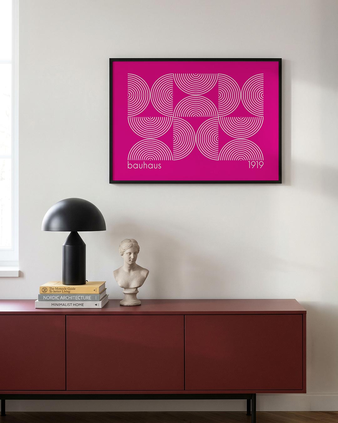 Cirkelritme en lijnen Poster