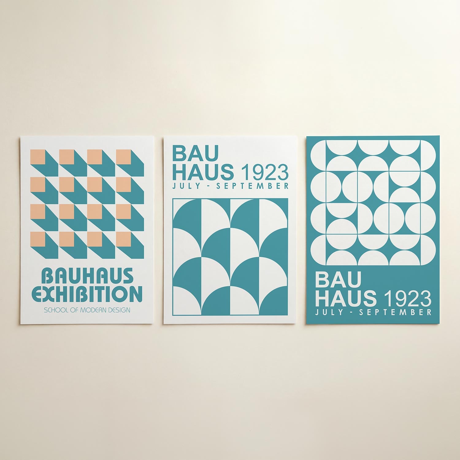 Vorm en schaduw Posterset