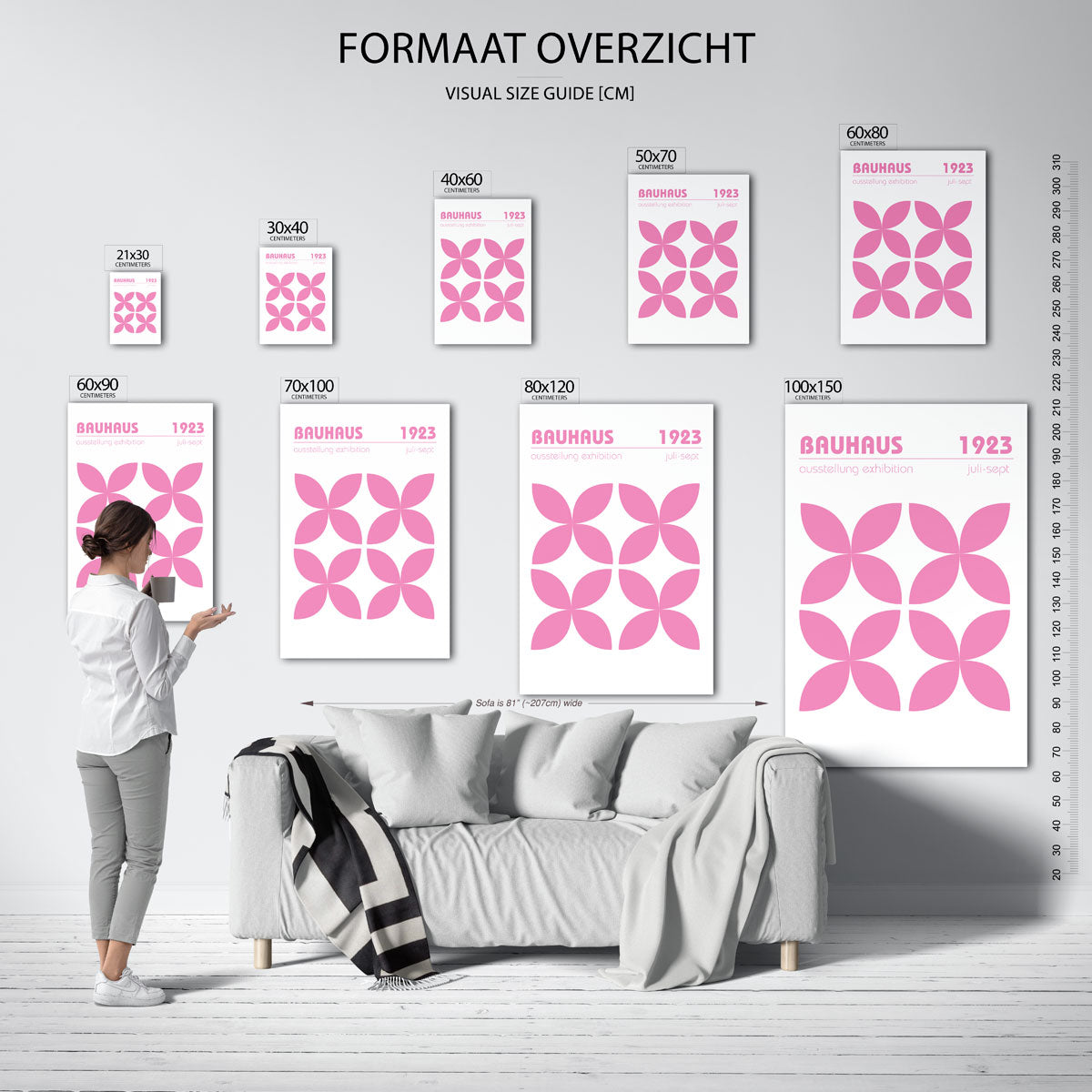 Vormritme en kleur Poster