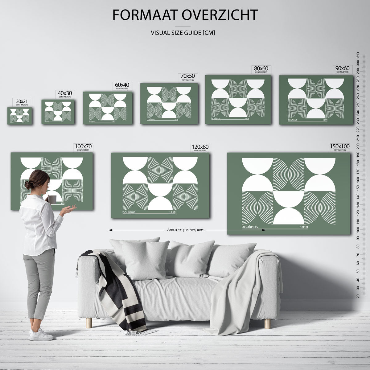 Cirkelvormen en lijnen Poster