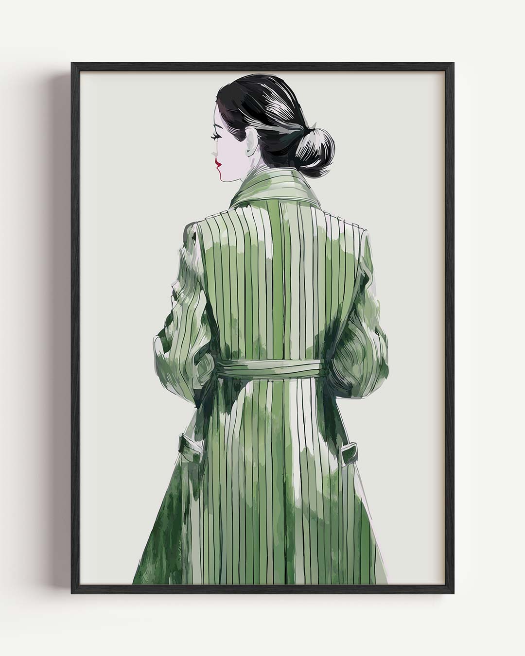 Stijlvolle Mode Illustratie Poster-WallArtistic