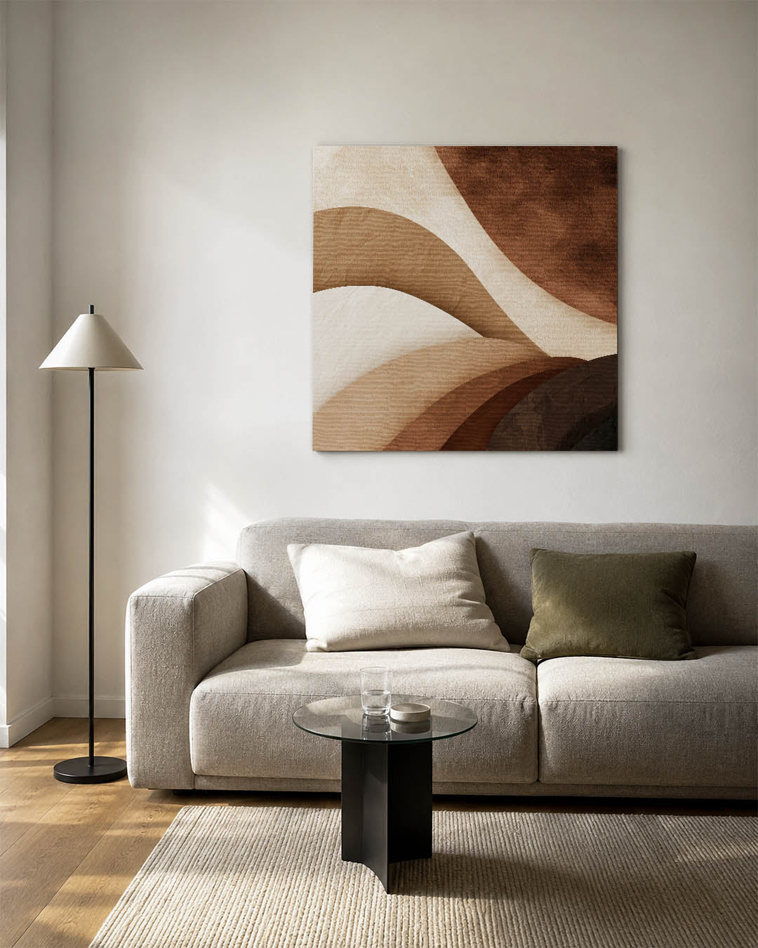 Organische vormen compositie Kunstwerk
