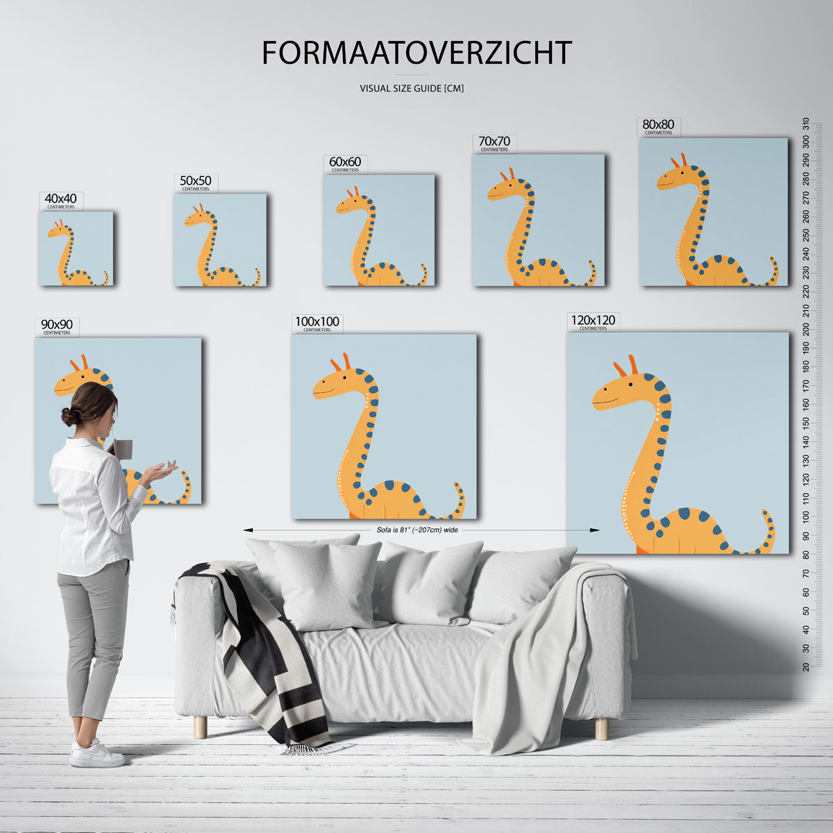 Dinosaurus illustratie Poster