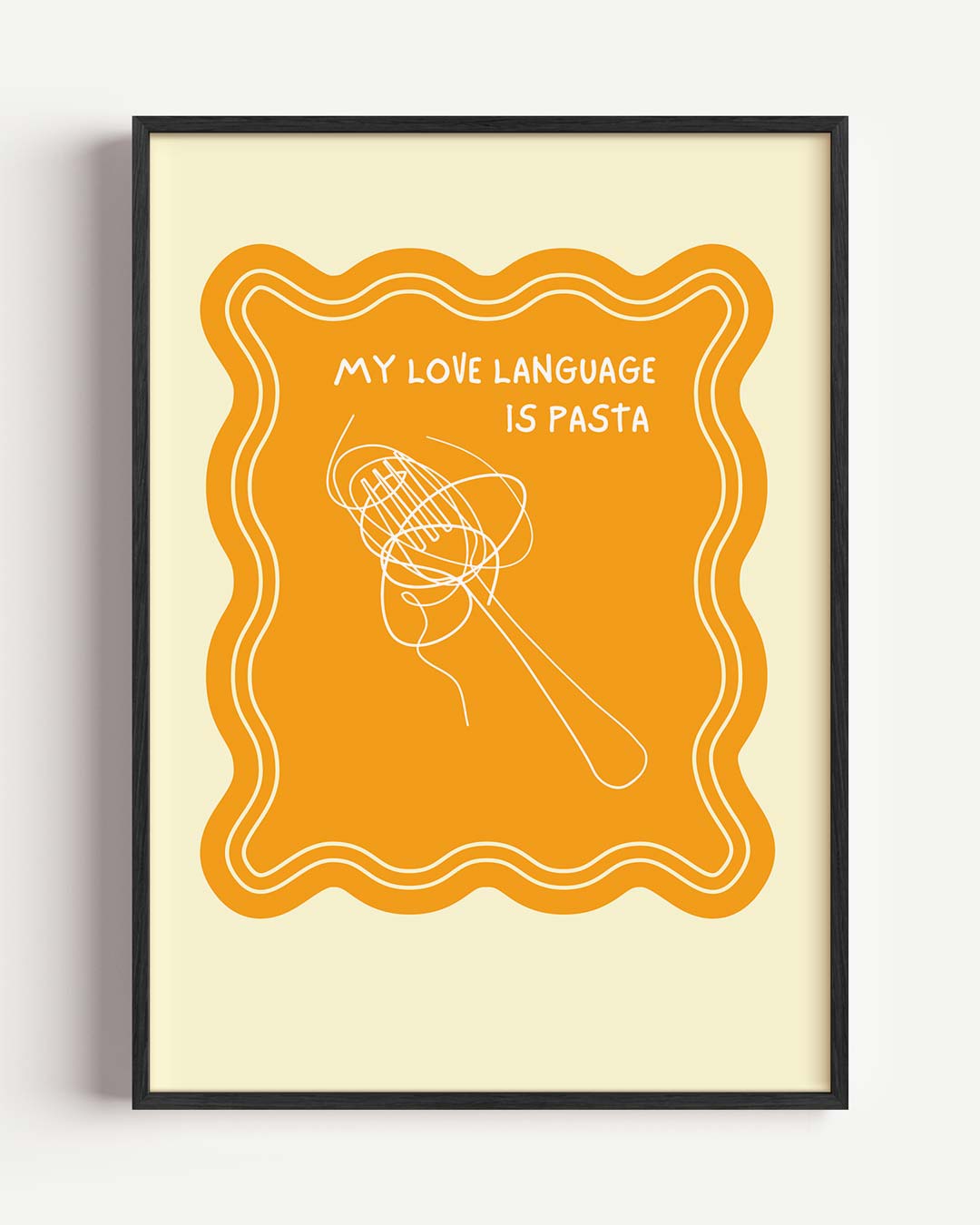 Pasta Love Language Poster-WallArtistic