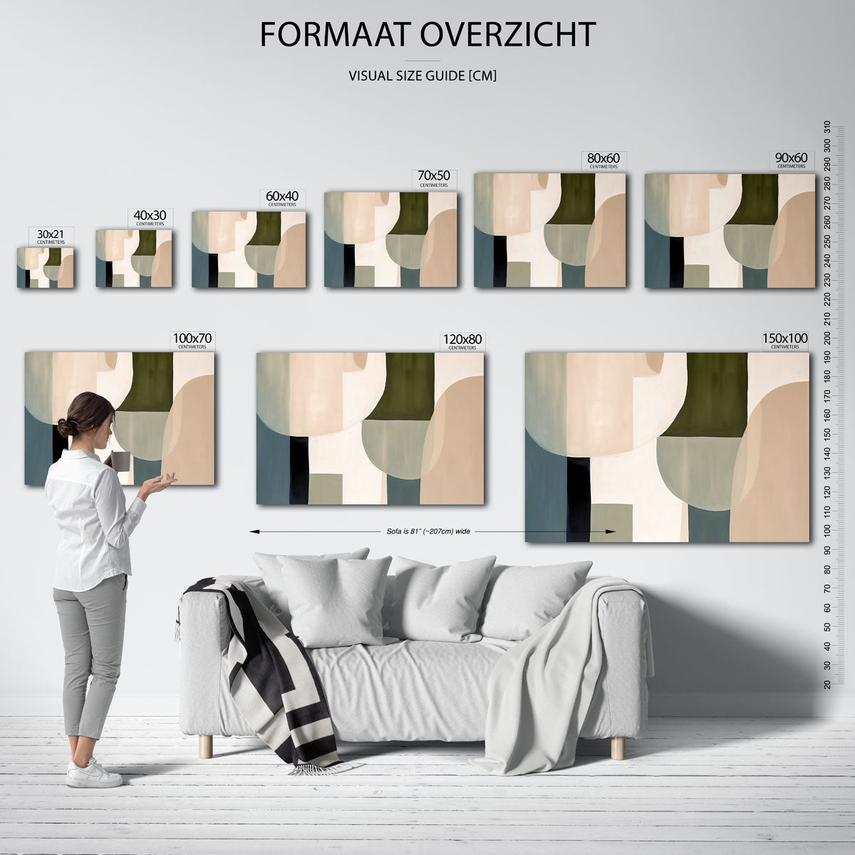 Abstracte vormen Poster