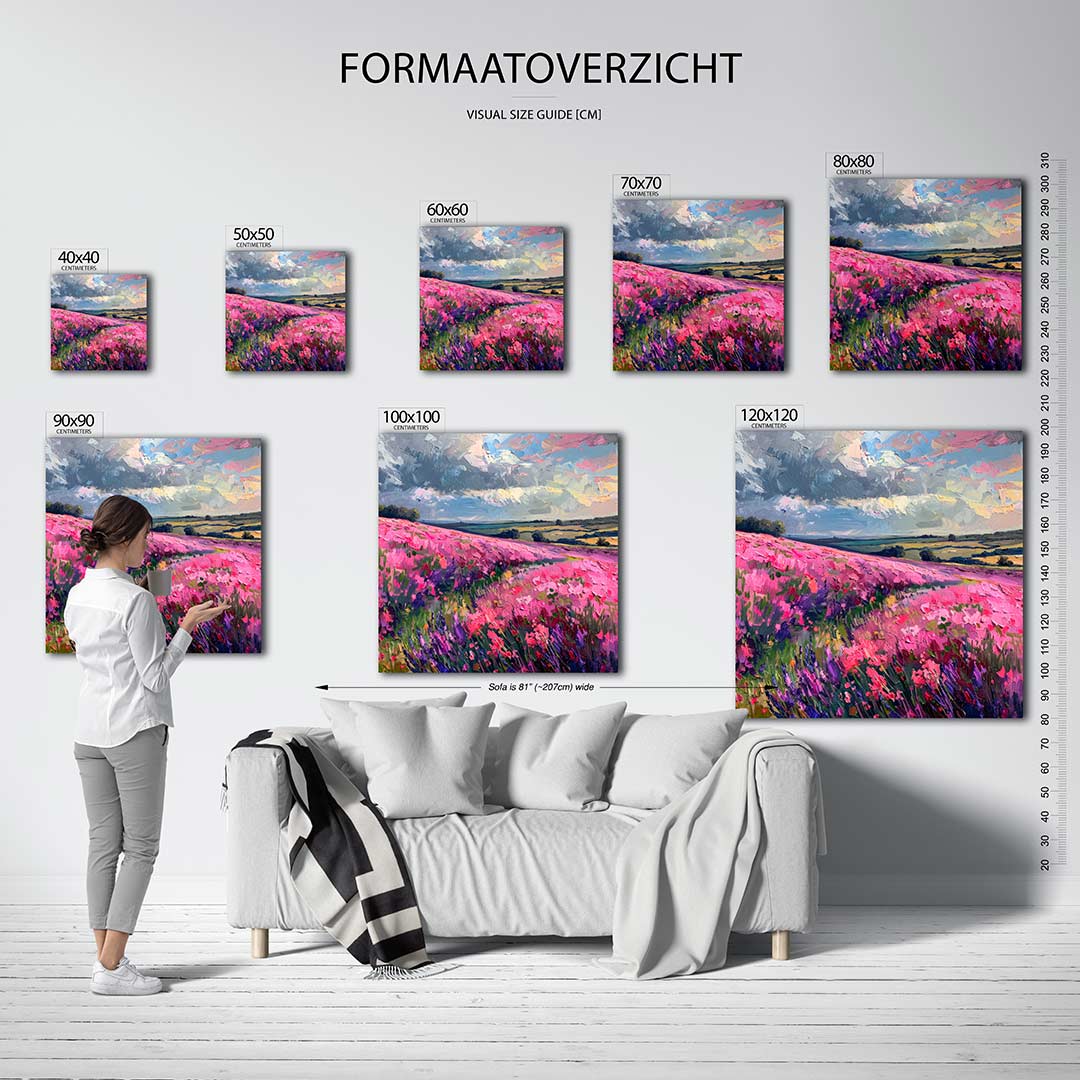 Vrolijke kleuren Kunstwerk