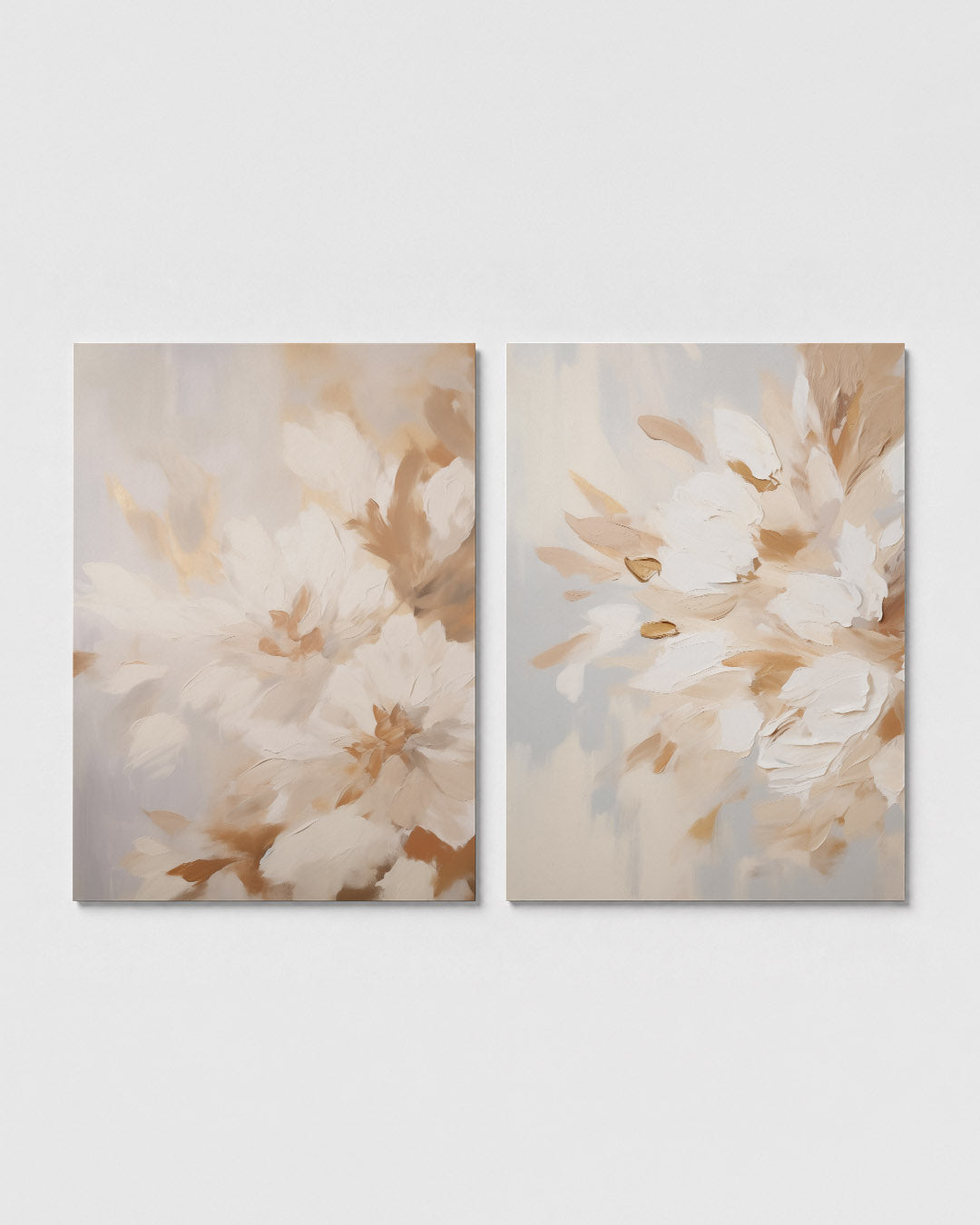 Bloemige vormen Posterset